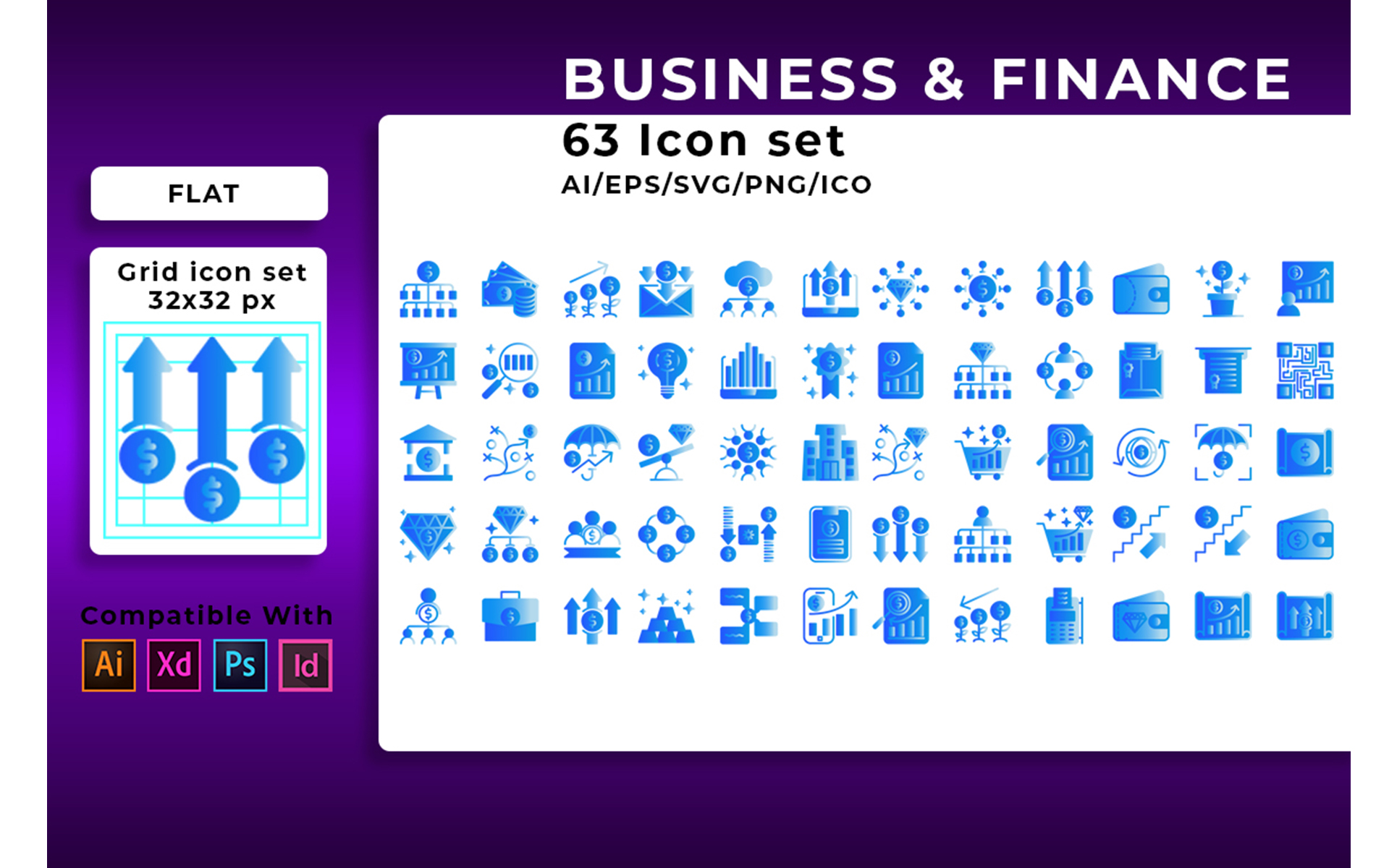 Download Набор иконок "Business And Finance Set Icon" / Business And Finance Set Icon - Набор иконок на тему графика business,finance,icon,set,vector,money,web,sign,symbol,bank,design,commerce,banking,office,line,card,time,technology,currency,calculator