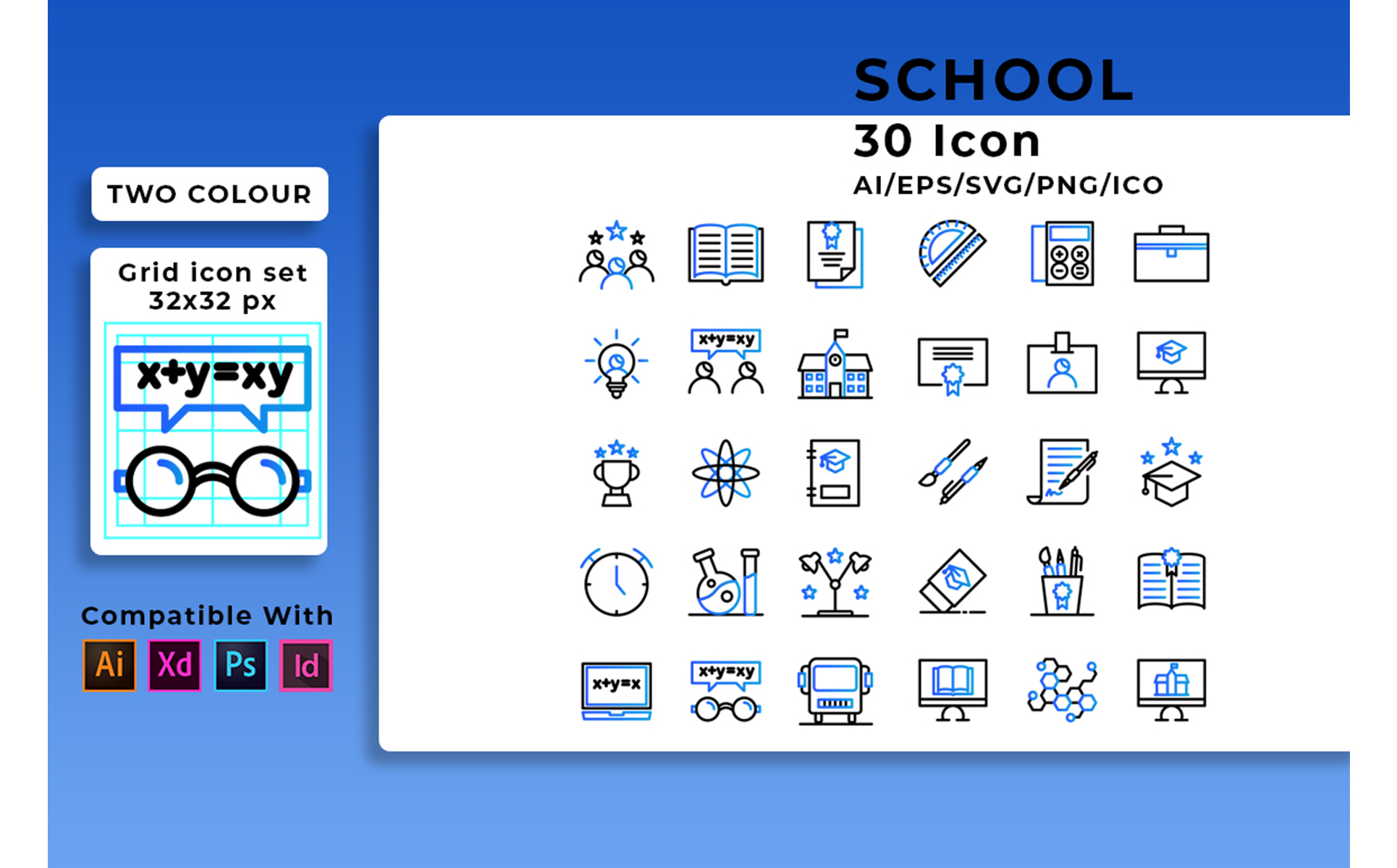Download Набор иконок "School Set Icon" / School Set Icon - Набор иконок на тему графика school,set,collection,symbol,vector,icon,web,design,computer,sign,business,internet,education,book,graphic,media,learning,illustration,money,technology