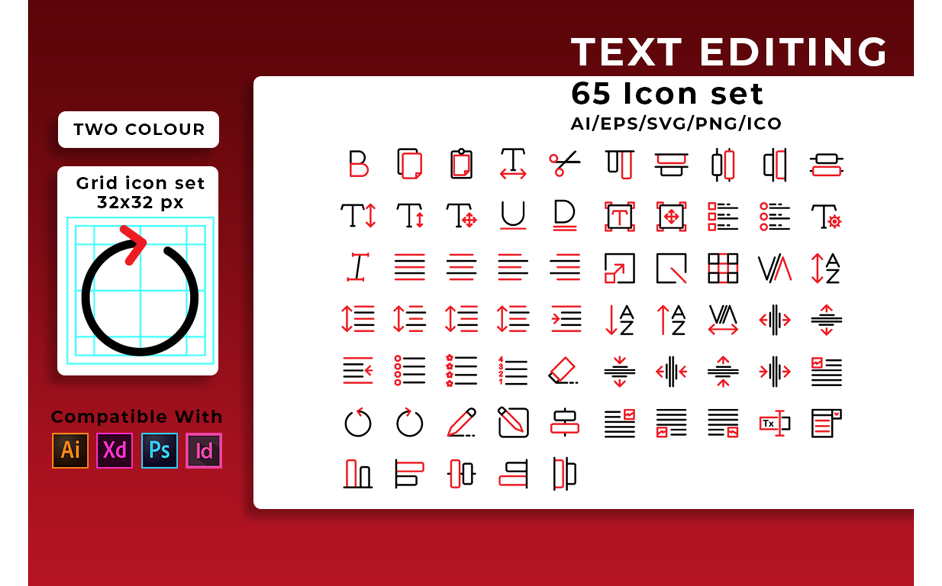 Download Набор иконок "Editing Text Set Icon" / Editing Text Set Icon - Набор иконок на тему графика text,icon,set,sign,vector,web,symbol,line,thin,outline,edit,mobile,stroke,phone,font,message,editing,chat,editor,call