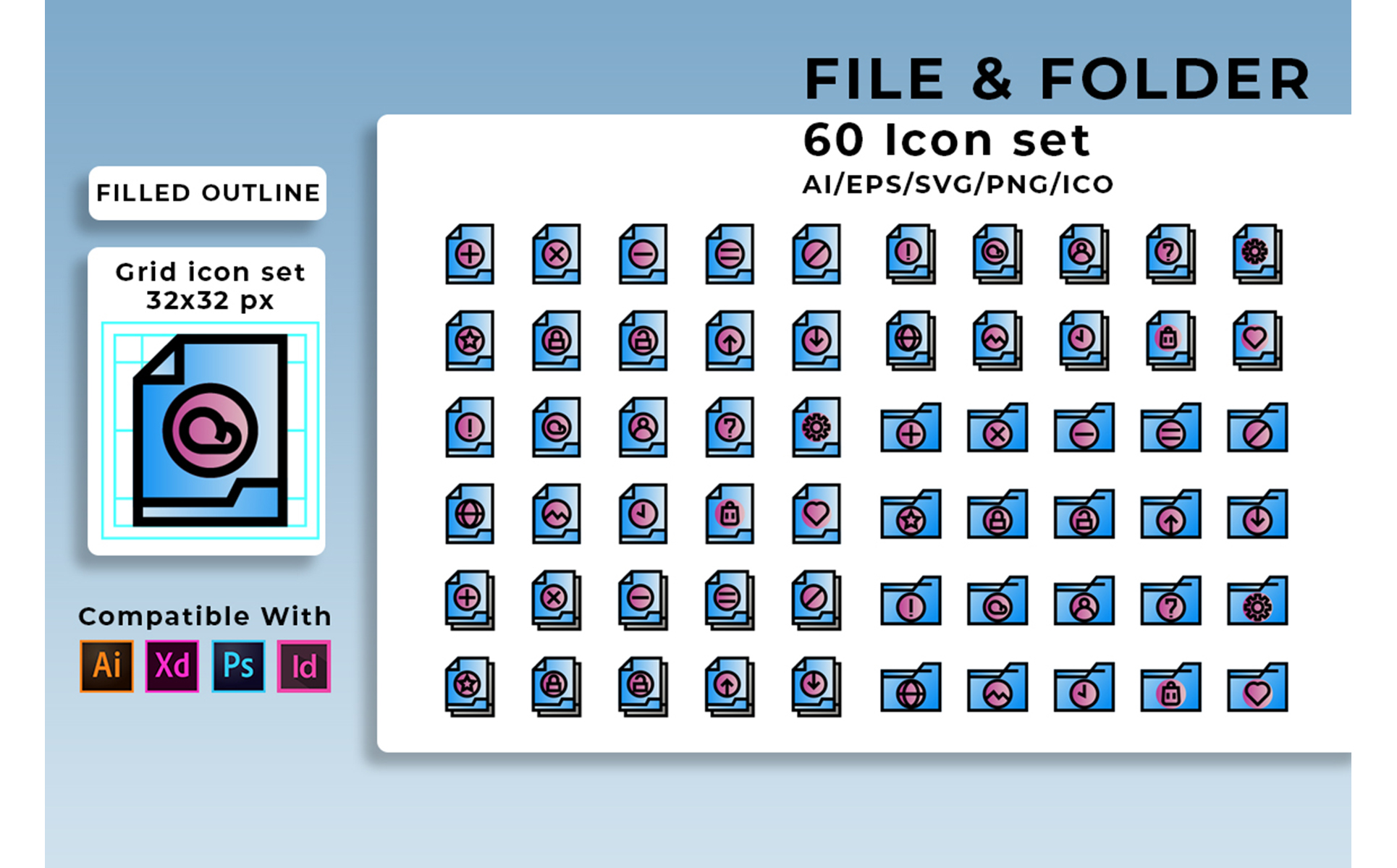 Download Набор иконок "File And Folder Set Icon" / File And Folder Set Icon - Набор иконок на тему графика icon,vector,business,file,document,set,sign,symbol,open,web,archive,design,illustration,paper,organize,folder,interface,element,search,isolated