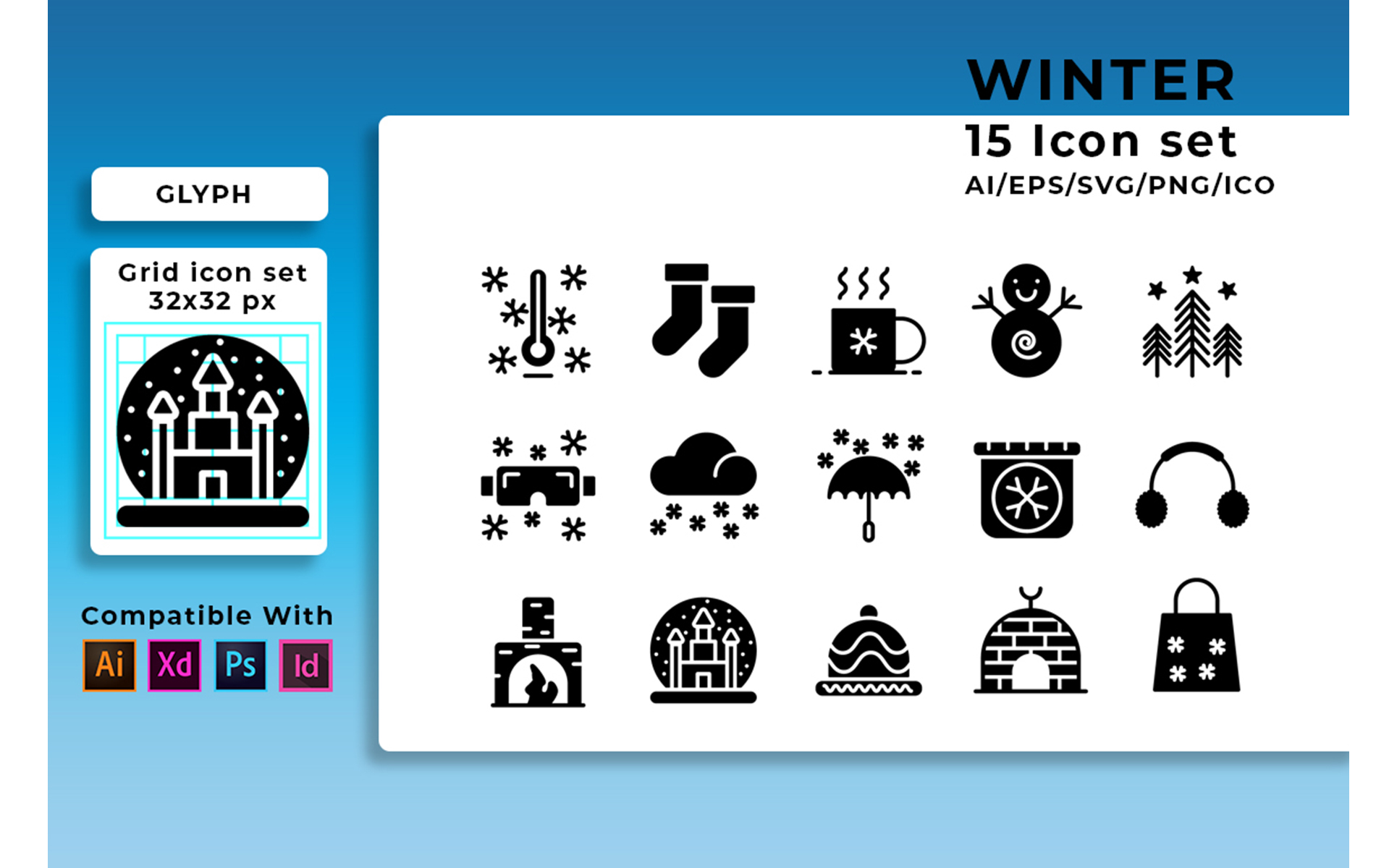 Download Набор иконок "WInter Set Icon" / WInter Set Icon - Набор иконок на тему графика winter,set,vector,icon,season,snow,illustration,symbol,snowflake,snowman,design,holiday,celebration,decoration,tree,christmas,collection,xmas,gift,sign