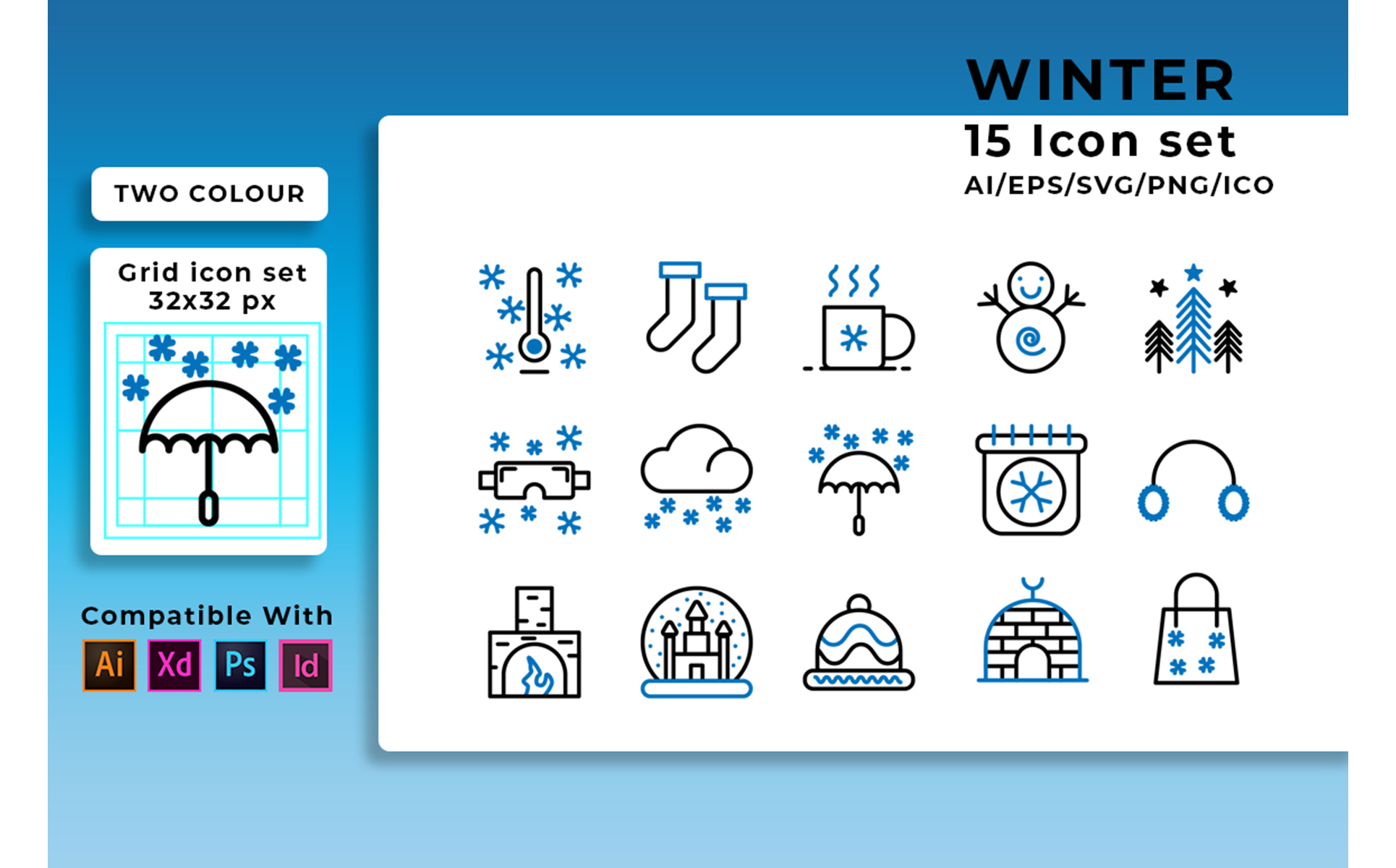 Download Набор иконок "WInter Set Icon" / WInter Set Icon - Набор иконок на тему графика winter,set,vector,icon,season,snow,illustration,symbol,snowflake,snowman,design,holiday,celebration,decoration,tree,christmas,collection,xmas,gift,sign