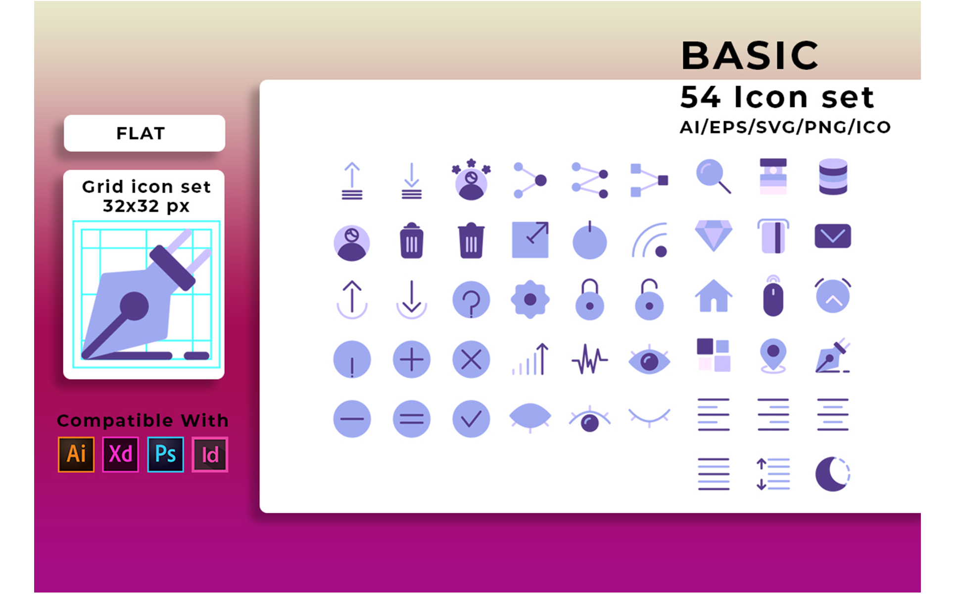 Download Набор иконок "Basic User Interface Set Icon" / Basic User Interface Set Icon - Набор иконок на тему графика interface,set,user,vector,design,web,icon,symbol,ui,internet,sign,business,settings,line,search,mobile,computer,icons,illustration,button