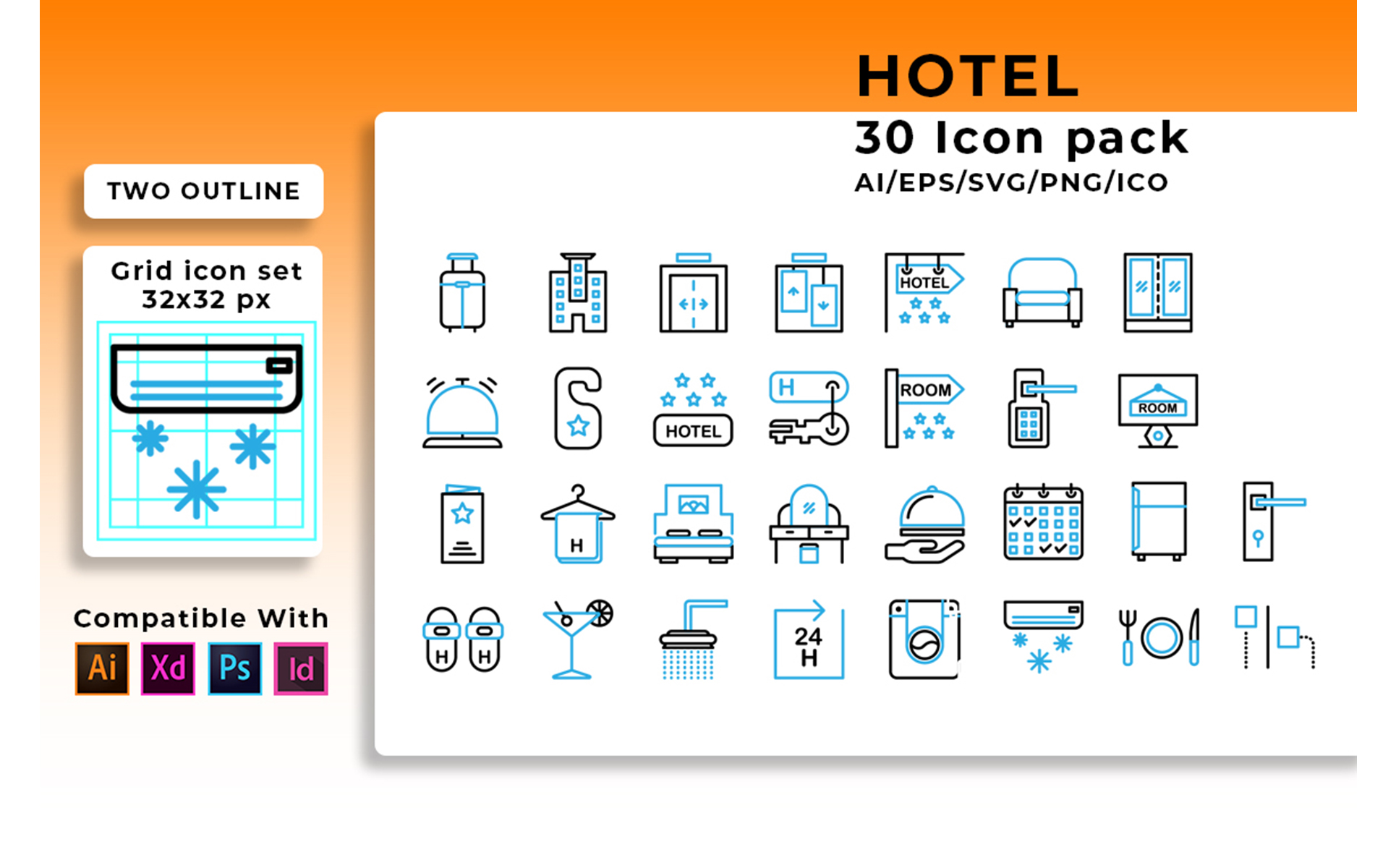 Download Набор иконок "Hotel Set Icon" / Hotel Set Icon - Набор иконок на тему графика hotel,vector,travel,icon,set,vacation,food,collection,symbol,web,service,business,room,tourism,car,bed,illustration,bath,holiday,sign