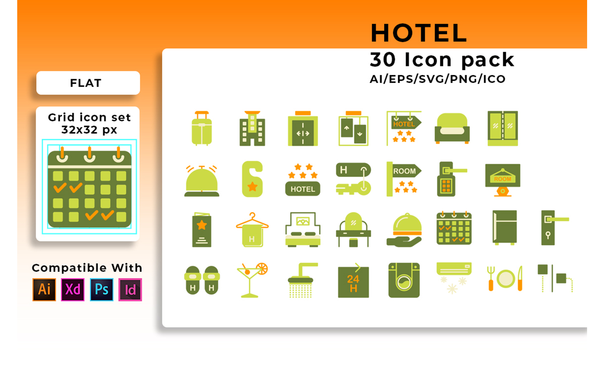 Download Набор иконок "Hotel Set Icon" / Hotel Set Icon - Набор иконок на тему графика hotel,vector,travel,icon,set,vacation,food,collection,symbol,web,service,business,room,tourism,car,bed,illustration,bath,holiday,sign