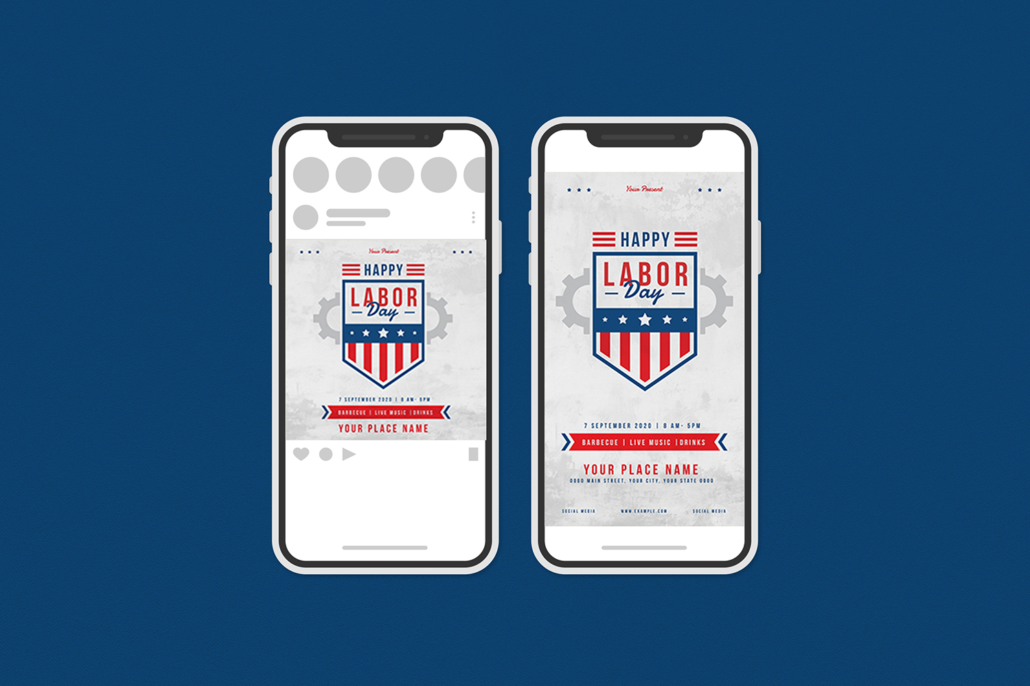 Download Фирменный стиль "Labor Day Flyer Set - Corporate Identity Template" / Labor Day Flyer Set - Corporate Identity Template - Фирменный стиль на тему графика labor day,demonstration,america,flyer,propaganda,holiday,template,worker,usa,party,event,poster,social media,instagram,post,story