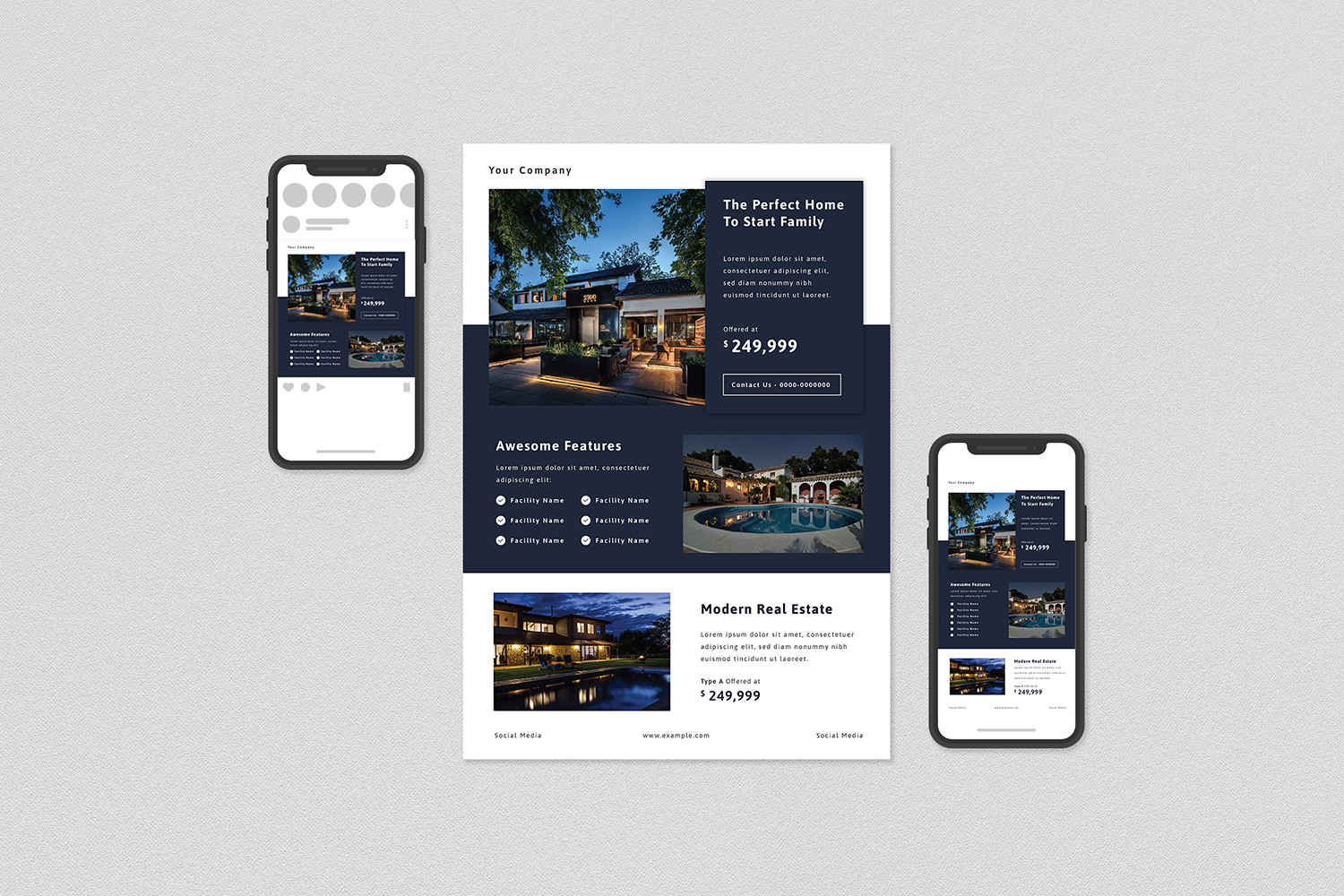 Download Фирменный стиль "Real Estate Flyer Set - Corporate Identity Template" / Real Estate Flyer Set - Corporate Identity Template - Фирменный стиль на тему графика advertisement,advertising,agency,agent,broker,commercial,flyer,home,house,instagram,leaflet,lease,loan,magazine,marketing,mortgage,negotiator,newspaper,open,social media