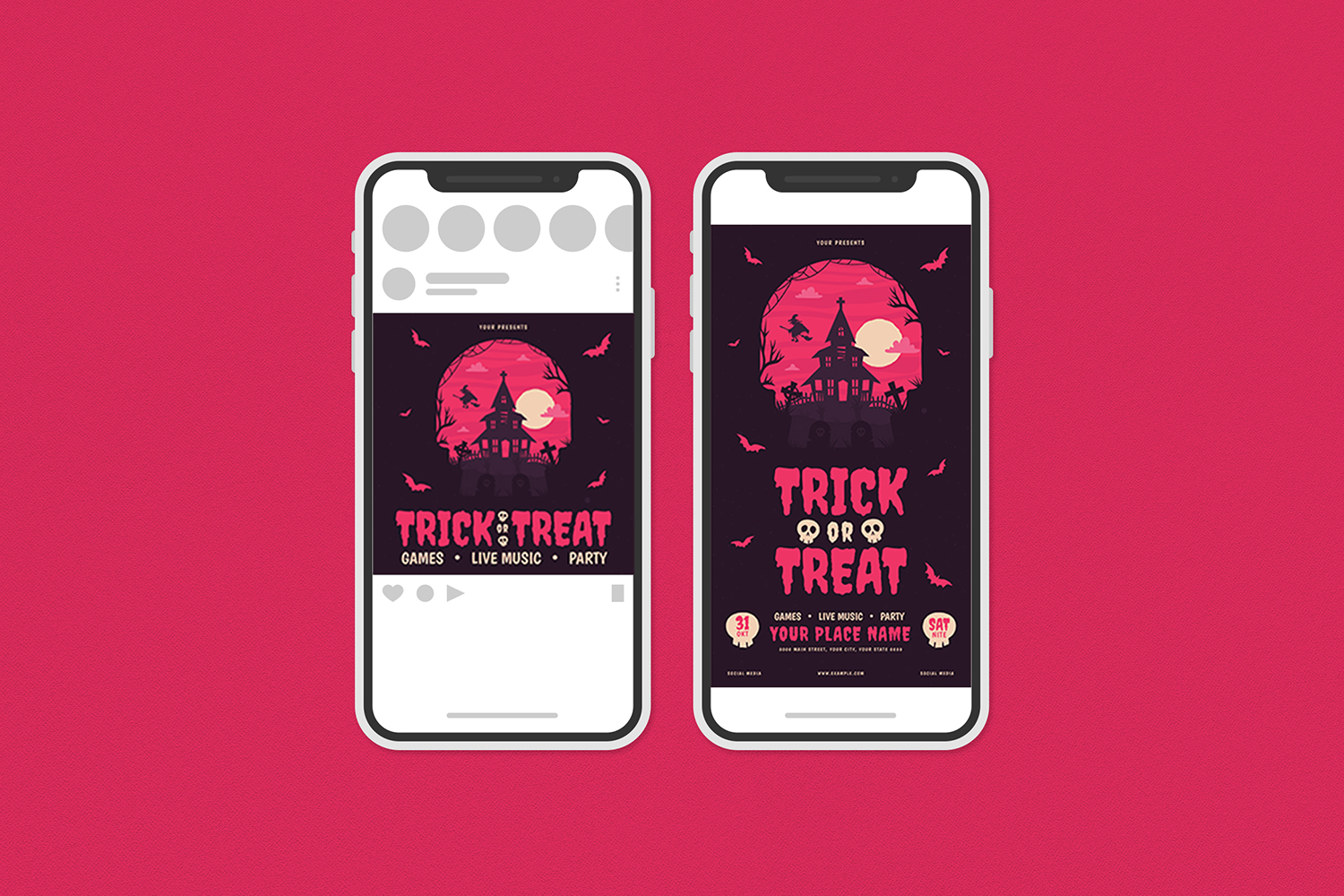 Download Фирменный стиль "Trick Or Treat Party Flyer - Corporate Identity Template" / Trick Or Treat Party Flyer - Corporate Identity Template - Фирменный стиль на тему графика autumn,carving,character,children,event,festival,flyer,ghost,grave,halloween,holiday,illustration,kids,poster,print,pumpkin,scary,skull,vector,zombie