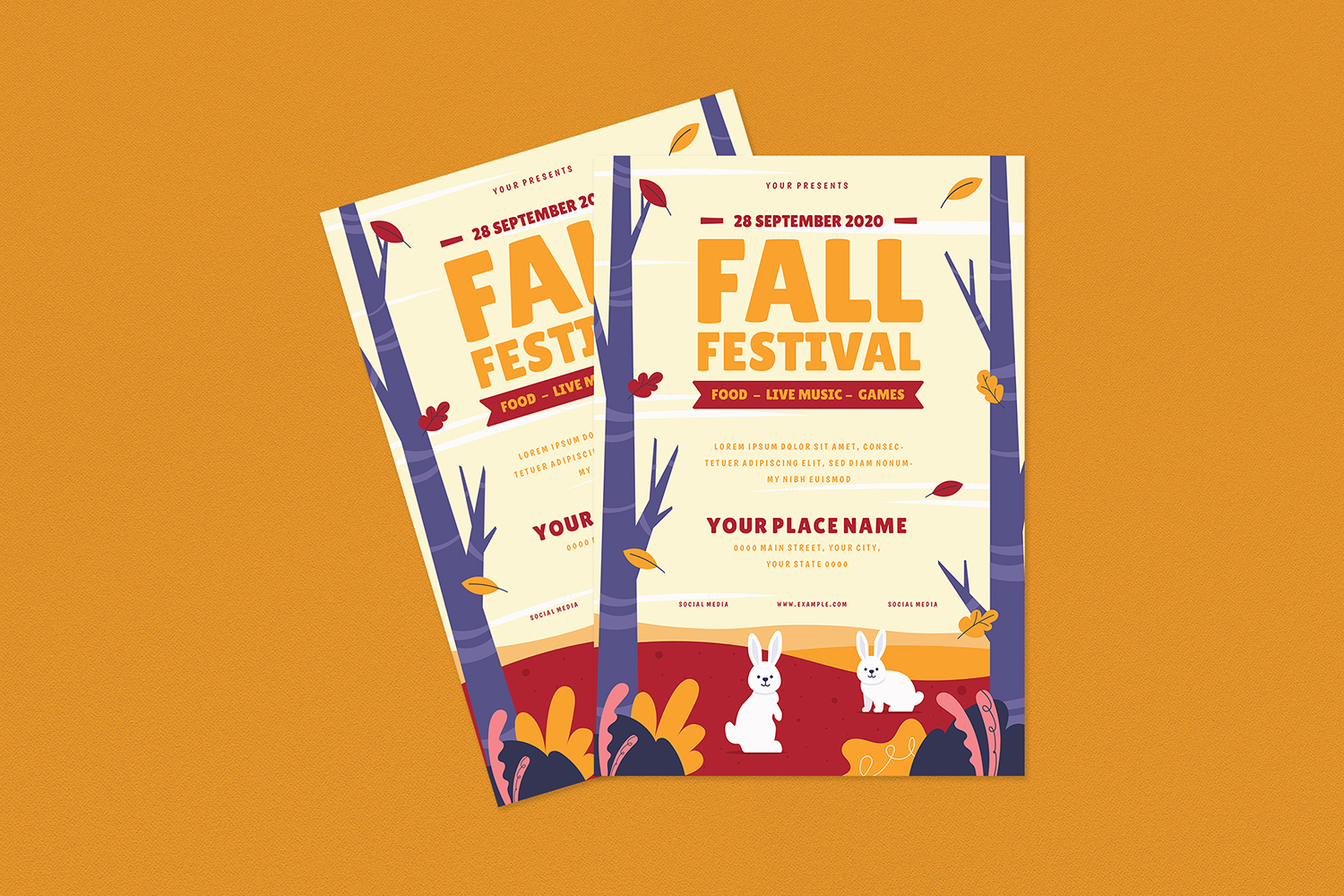 Download Фирменный стиль "Fall Festival Flyer Set - Corporate Identity Template" / Fall Festival Flyer Set - Corporate Identity Template - Фирменный стиль на тему графика autumn,event,fall,fall bash card,festival,flyer,grunge,harvest,instagram,instagram post,instagram story,instapost,inststory,invitation,invite,octoberfest,oktoberfest,party,post,postcard