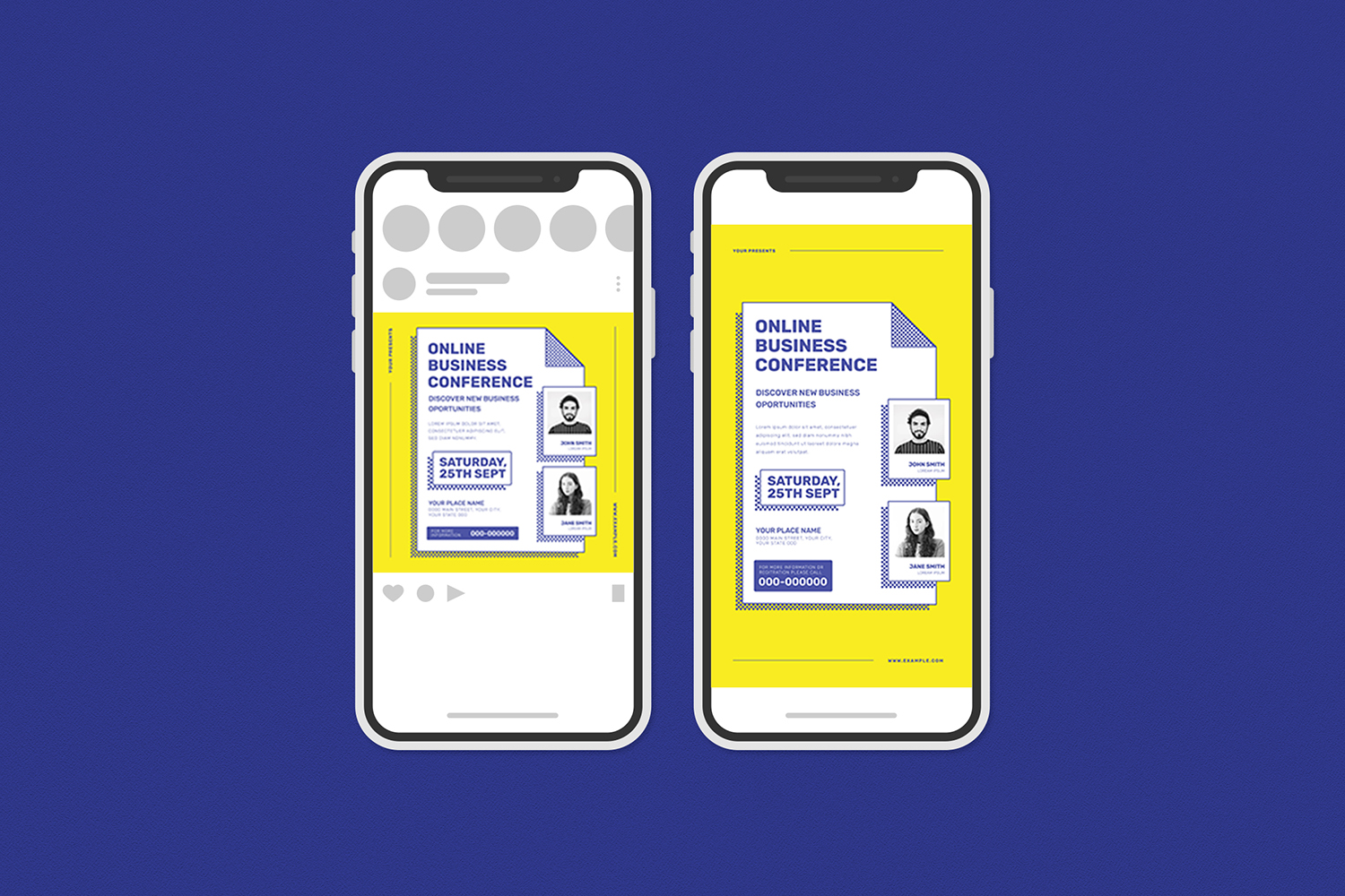 Download Фирменный стиль "Online Business Conference Flyer Set - Corporate Identity Template" / Online Business Conference Flyer Set - Corporate Identity Template - Фирменный стиль на тему графика bundle,business,conference,convention,event,flyer,instagram post,instagram story,meeting,online,package,poster,print,social media,speakers,summit,template,town hall