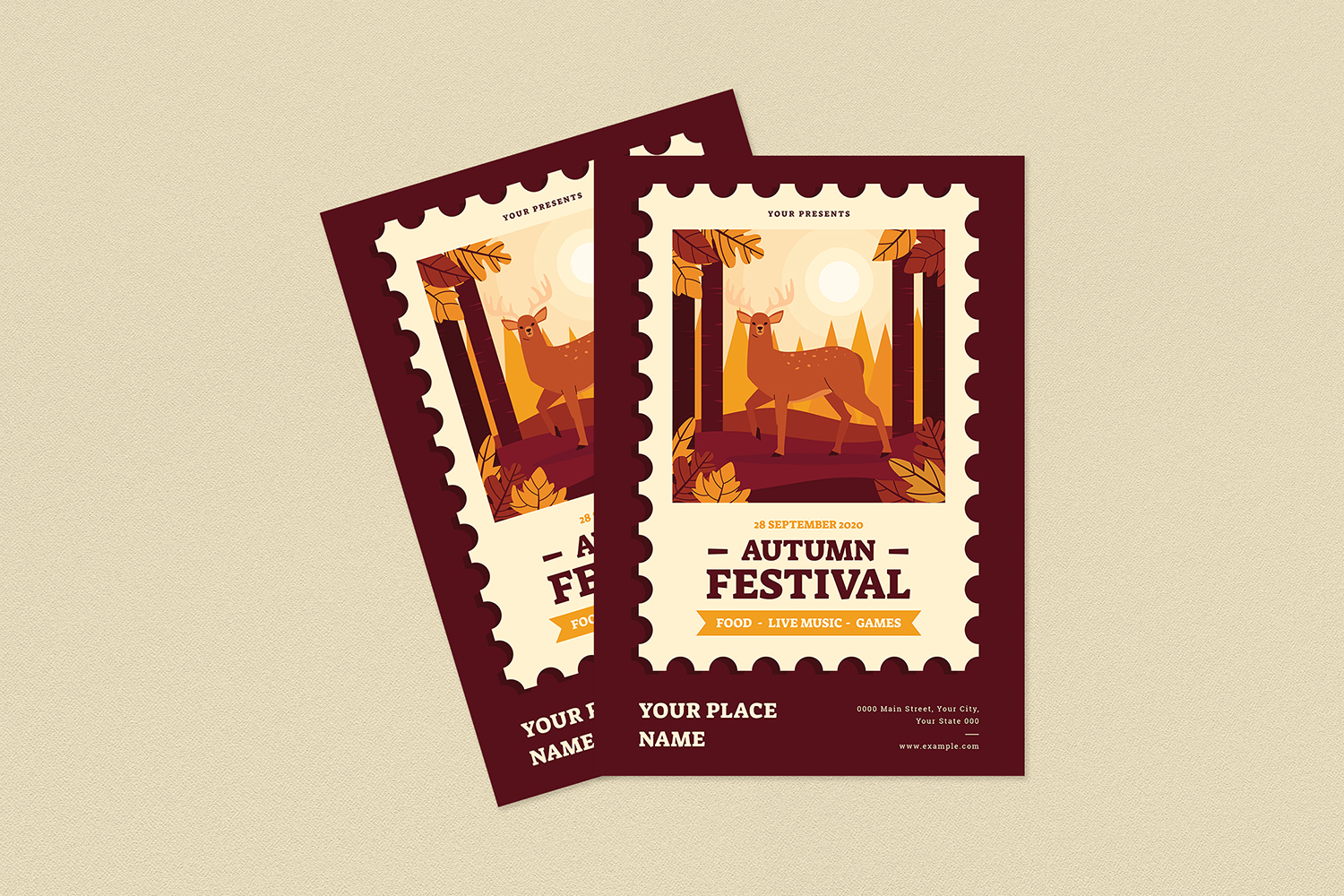 Download Фирменный стиль "Autumn Festival Flyer Set - Corporate Identity Template" / Autumn Festival Flyer Set - Corporate Identity Template - Фирменный стиль на тему графика autumn,banner,banners,card,clean,event,fall,festival,flyer,gathering,grunge,harvest,invitation,invite,leaves,party,post,postcard,poster,pumpkin