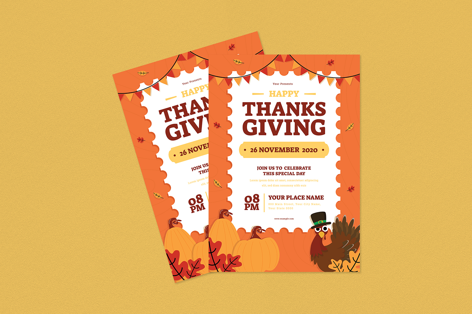Download Фирменный стиль "Thanksgiving Flyer Set - Corporate Identity Template" / Thanksgiving Flyer Set - Corporate Identity Template - Фирменный стиль на тему графика autumn,celebrate,celebration,club,club flyers,design,family,flyer,harvest,night,november,post,poster,pumpkin,template,thanksgiving,thanksgiving backgrounds,thanksgiving celebration,thanksgivi