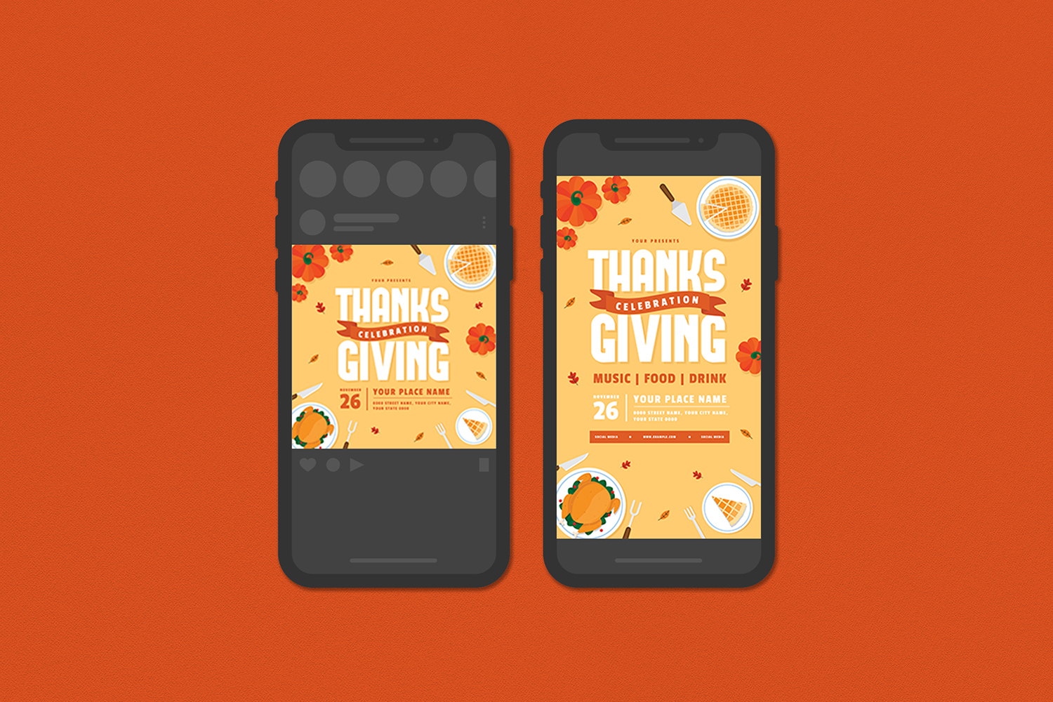 Download Фирменный стиль "Thanksgiving Flyer Set - Corporate Identity Template" / Thanksgiving Flyer Set - Corporate Identity Template - Фирменный стиль на тему графика autumn,autumn leaves,celebrate,celebration,club,club flyers,design,family,flyer,harvest,night,november,post,poster,pumpkin,template,thanksgiving,thanksgiving backgrounds,thanksgiving celebrat