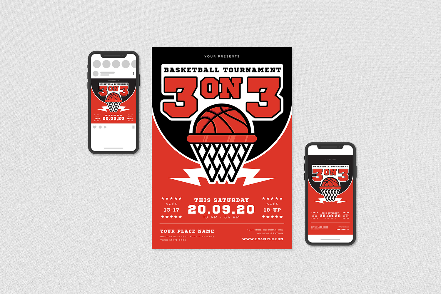 Download Фирменный стиль "Basketball Tournament Flyer Set - Corporate Identity Template" / Basketball Tournament Flyer Set - Corporate Identity Template - Фирменный стиль на тему графика basket ball,basketball,basketball flyer,basketball poster,collage,collage sports,event,flyer,game,league,party,sport,sports,sports club,template,templates,tournament