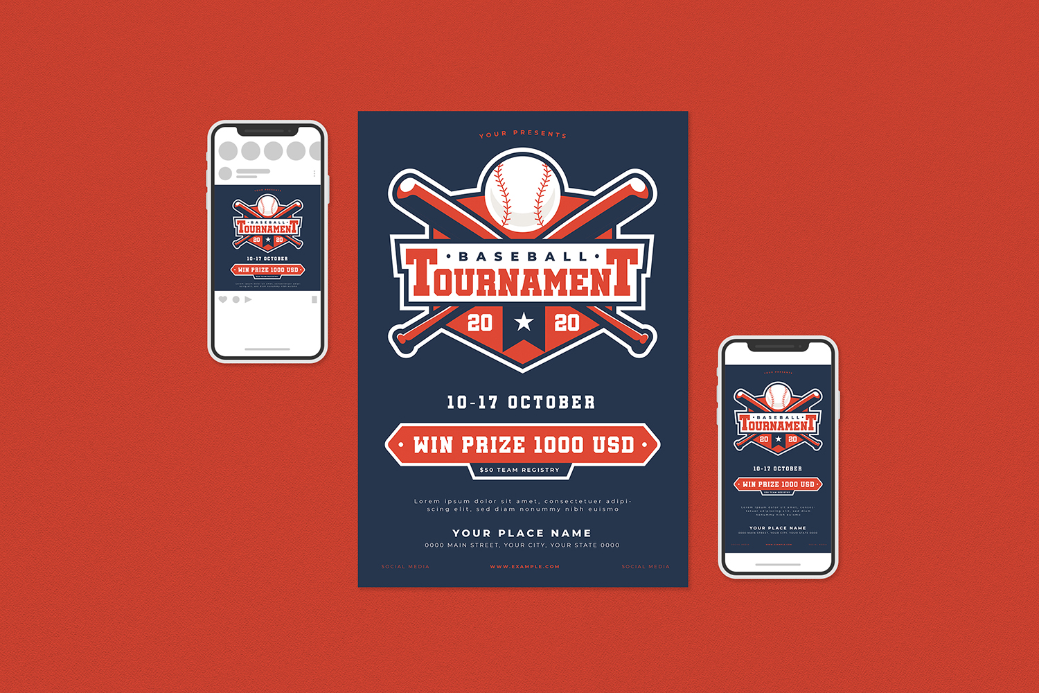 Download Фирменный стиль "Baseball Tournament Flyer Set - Corporate Identity Template" / Baseball Tournament Flyer Set - Corporate Identity Template - Фирменный стиль на тему графика ball,baseball,champion,champions,championship,college,cup,event,fans,field,flag,game,glove,helmet,homerun,league,love,major league,mlb,monday night