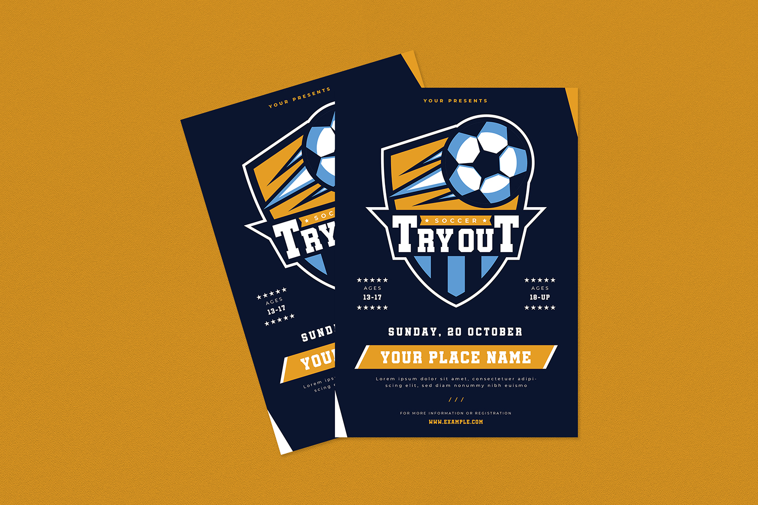 Download Фирменный стиль "Soccer TryoutFlyer Set - Corporate Identity Template" / Soccer TryoutFlyer Set - Corporate Identity Template - Фирменный стиль на тему графика academy,ad,ads,advert,ball,camp,clinic,club,coaching,field,flyer,football,game,green,kid,kids,leaflet,magazine,orlando city,pamphlet