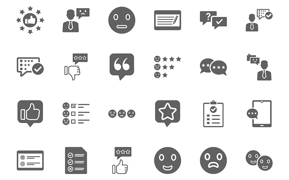 Download Набор иконок "Feedback &amp; Reviews Pack | Multipurpose Icon Set" / Feedback &amp; Reviews Pack | Multipurpose Icon Set - Набор иконок на тему графика feedback,reviews,customer,rating,positive,negative,bad,good,online,emotion,emoji,star,dislike,average,multipurpose,support,opinion,satisfaction,testimonial,recommended