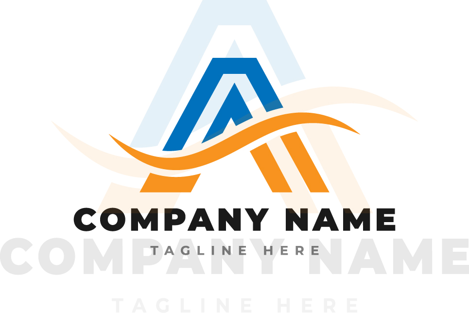 Download Шаблон логотипа "Creative Line Letter A Design Logo Template" / Creative Line Letter A Design Logo Template - Шаблон логотипа на тему графика abc,abstract,alphabet,blue,brand,business,company,concept,corporate,creative,design,element,font,geometric,gradient,graphic,identity,orange,logo,art