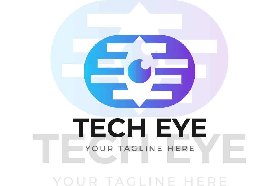 Download Шаблон логотипа "Tech Eye Creative Design Logo Template" / Tech Eye Creative Design Logo Template - Шаблон логотипа на тему графика abstract,art,background,business,company,concept,corporate,creative,design,element,emblem,eye,graphic,icon,identity,illustration,isolated,logo,logotype,look