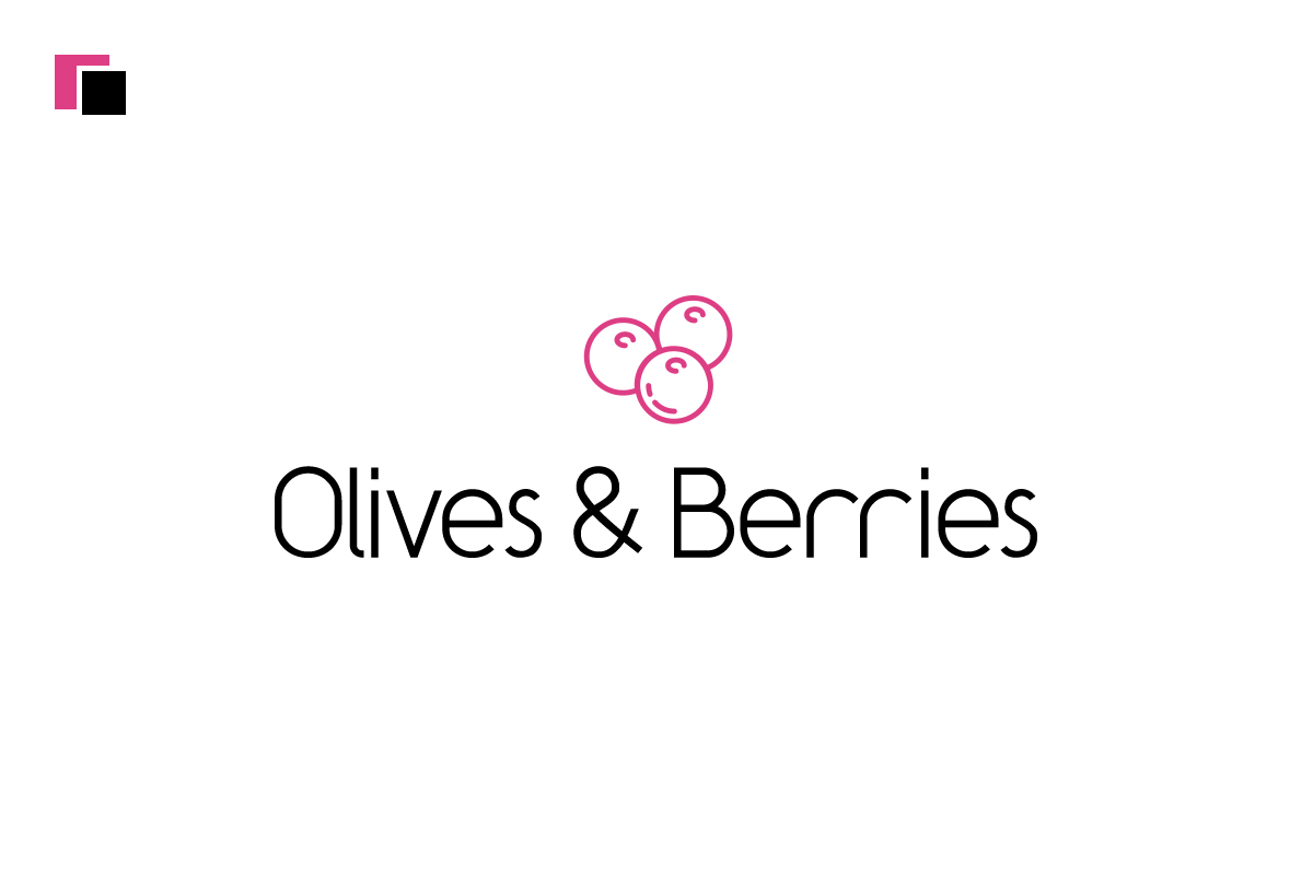 Download Шаблон логотипа "Olives &amp; Berries Design Logo Template" / Olives &amp; Berries Design Logo Template - Шаблон логотипа на тему графика beverage,cooking,cosmetics,design,restaurant,healthy,drink,droplet,food,fresh,juice,logo,natural,oil olive