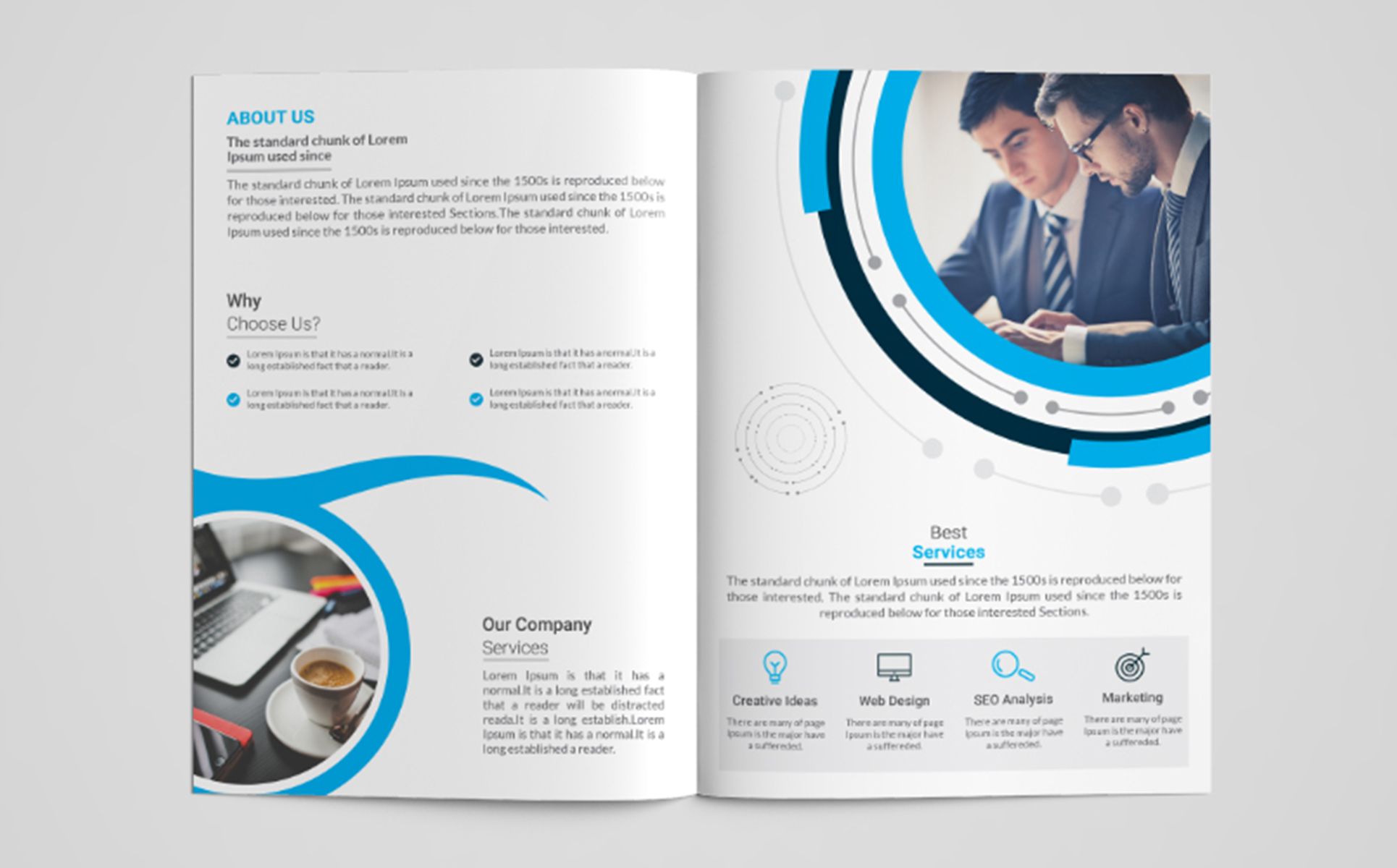 Download Фирменный стиль "Company Brochure - Corporate Identity Template" / Company Brochure - Corporate Identity Template - Фирменный стиль на тему графика a4,agency,book,brand,branding,brochure,business,clean,company,company profile,corporate,creative,design,identity,indesign,letter,marketing,modern,professional,proposal