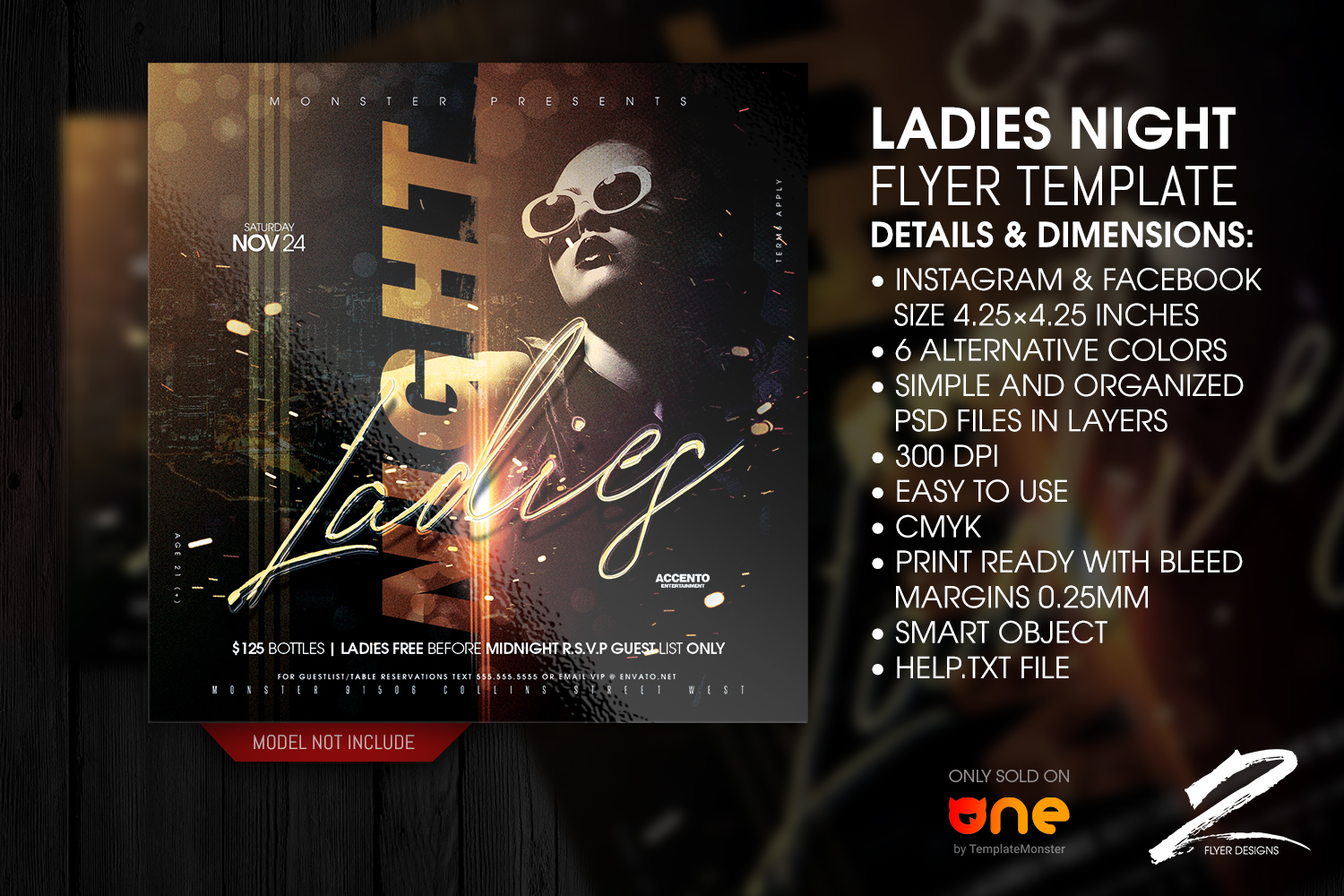 Download Фирменный стиль "Ladies Night Party Flyer - Corporate Identity Template" / Ladies Night Party Flyer - Corporate Identity Template - Фирменный стиль на тему графика affair,after work party,anniversary,bash,birthday,birthday bash,birthday celebration,birthday party,celebration,entertainment,fashion,girl,girls night out,glamour,hosted by,invitation,ladies,