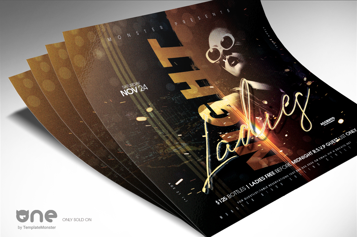 Download Фирменный стиль "Ladies Night Party Flyer - Corporate Identity Template" / Ladies Night Party Flyer - Corporate Identity Template - Фирменный стиль на тему графика affair,after work party,anniversary,bash,birthday,birthday bash,birthday celebration,birthday party,celebration,entertainment,fashion,girl,girls night out,glamour,hosted by,invitation,ladies,