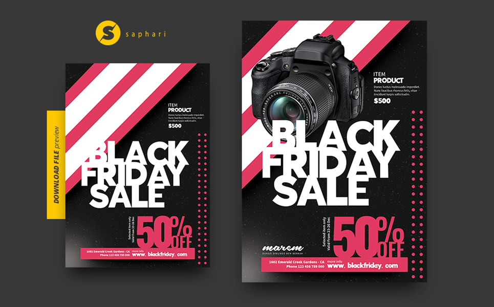 Download Фирменный стиль "Black Friday PSD Flyer - Corporate Identity Template" / Black Friday PSD Flyer - Corporate Identity Template - Фирменный стиль на тему графика a4,advertisement,black friday,campaign,christmas sale,deal,discount,discount flyer,flyer,friday,invite mailing,offer,pamphlet,poster,product flyer,promote,promotion,sale,sale banner,sale flye