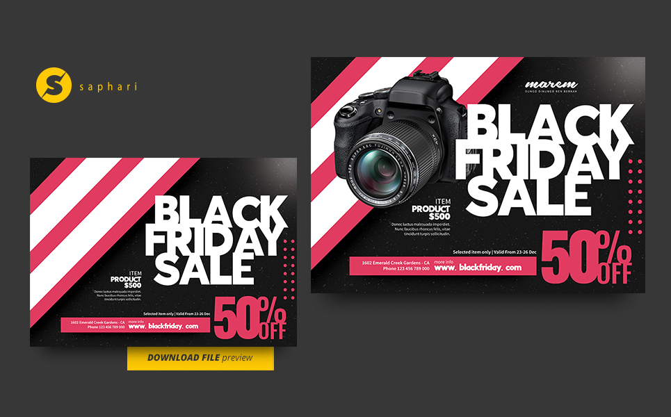 Download Фирменный стиль "Black Friday PSD Flyer - Corporate Identity Template" / Black Friday PSD Flyer - Corporate Identity Template - Фирменный стиль на тему графика a4,advertisement,black friday,campaign,christmas sale,deal,discount,discount flyer,flyer,friday,invite mailing,offer,pamphlet,poster,product flyer,promote,promotion,sale,sale banner,sale flye