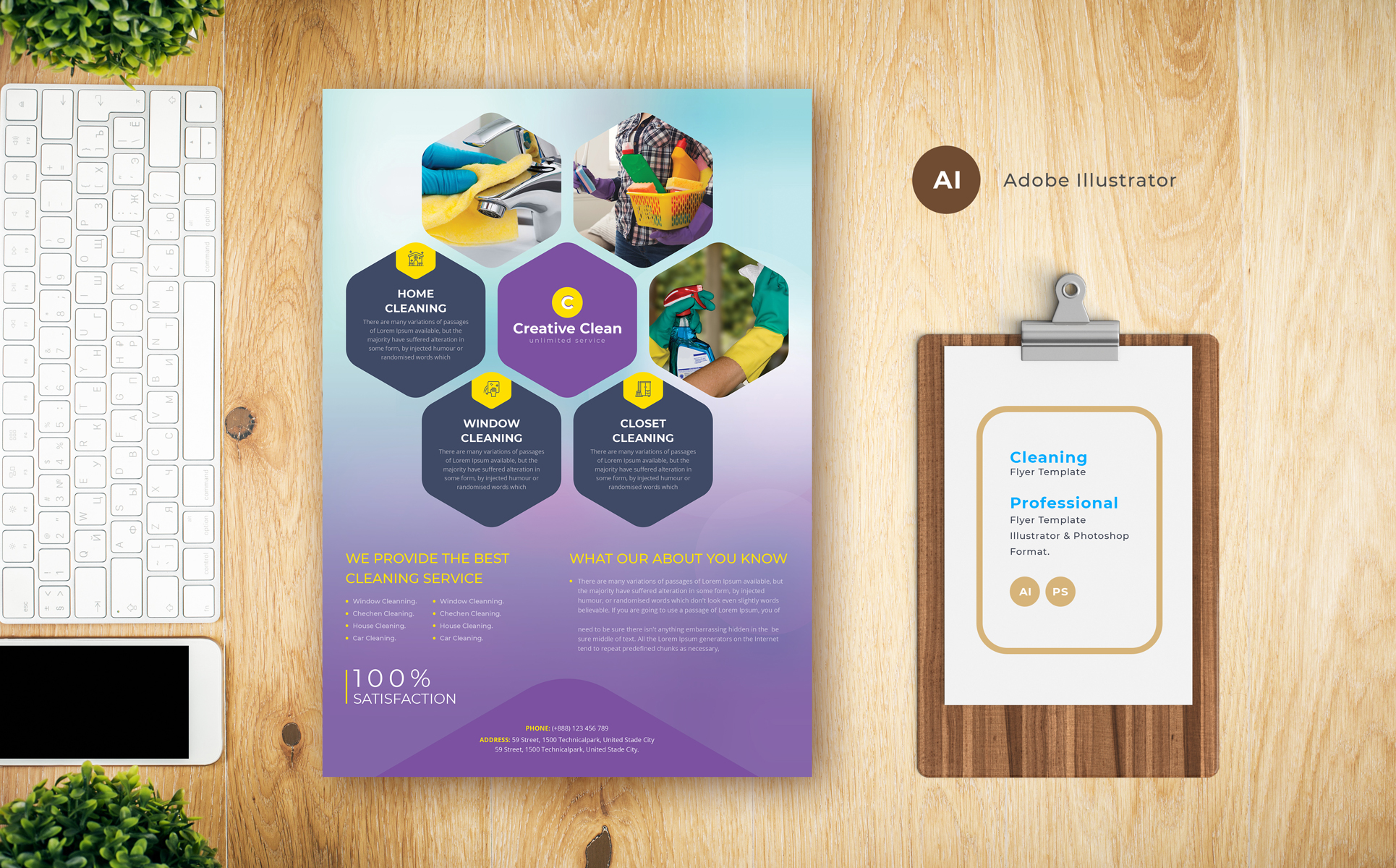 Download Фирменный стиль "Cleaning Flyer - Corporate Identity Template" / Cleaning Flyer - Corporate Identity Template - Фирменный стиль на тему графика cleaning,agency,home clening,house cleaning,cleaning service,company cleaning,office cleaning service,flyer,flyer template,cleaning flyer