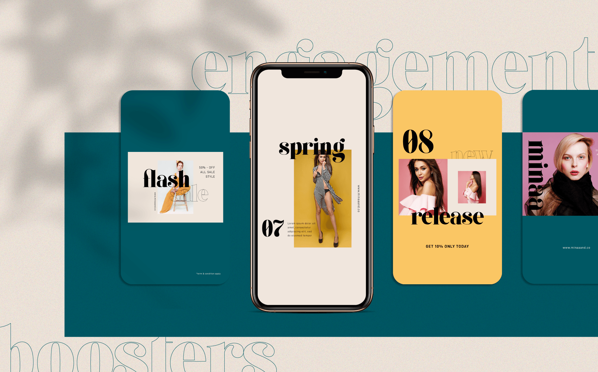 Download Шаблон для соцсетей "Minaa 50 Instagram Templates for Social Media" / Minaa 50 Instagram Templates for Social Media - Шаблон для соцсетей на тему графика fashion,furniture,architecture,blogger,content creator,influencer,cosmetic,store,multipurpose,advertisement,templates,instagram,promotion,sale,quotes,collection,brand