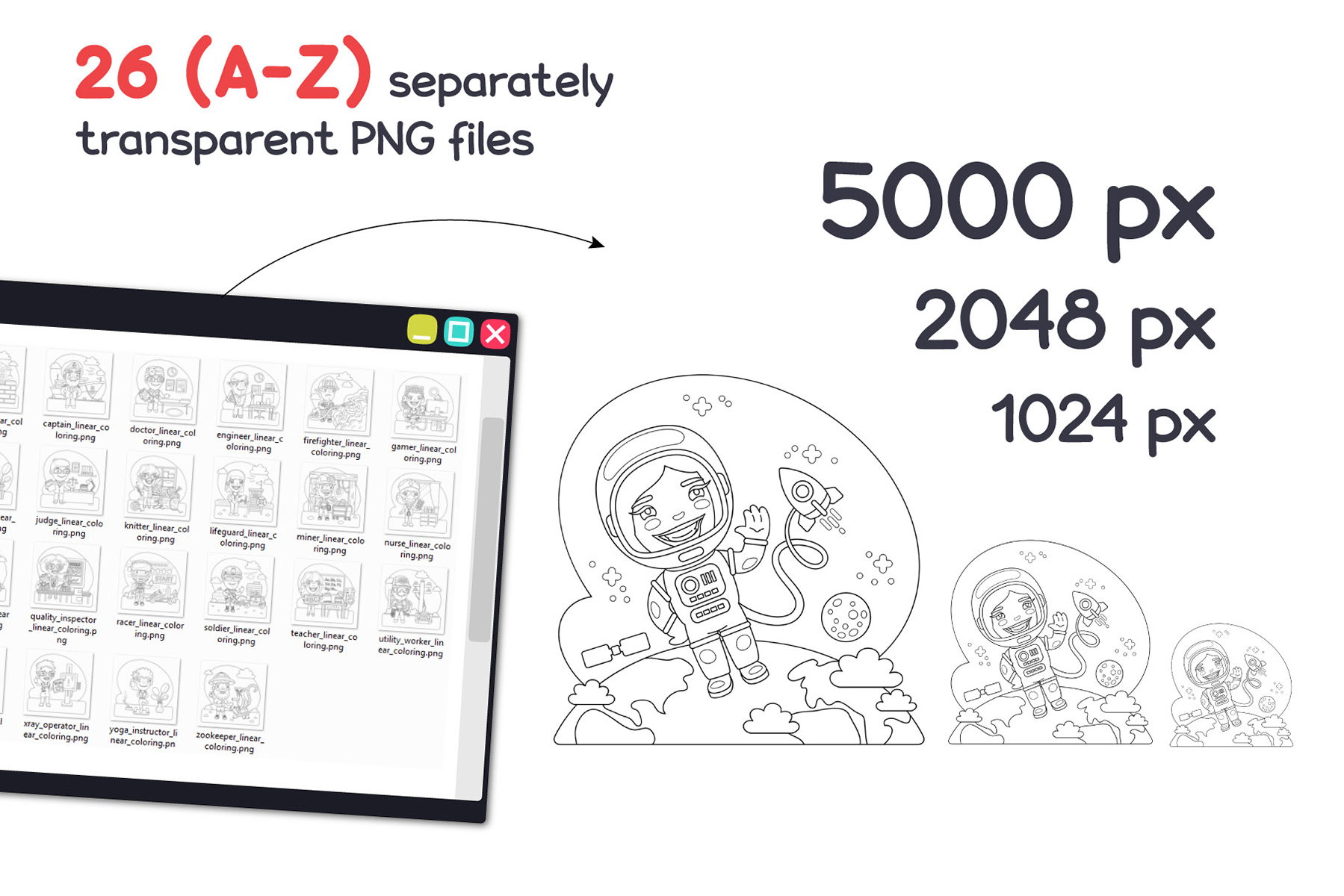 Download Vector "Jobs Alphabet Coloring Book - Vector Image" / Jobs Alphabet Coloring Book - Vector Image - Vector на тему графика job,alphabet,vector,cartoon,kids,coloring,education,draw,profession,doctor,people,astronaut,man,police,firefighter,career,work,soldier,builder,engineer