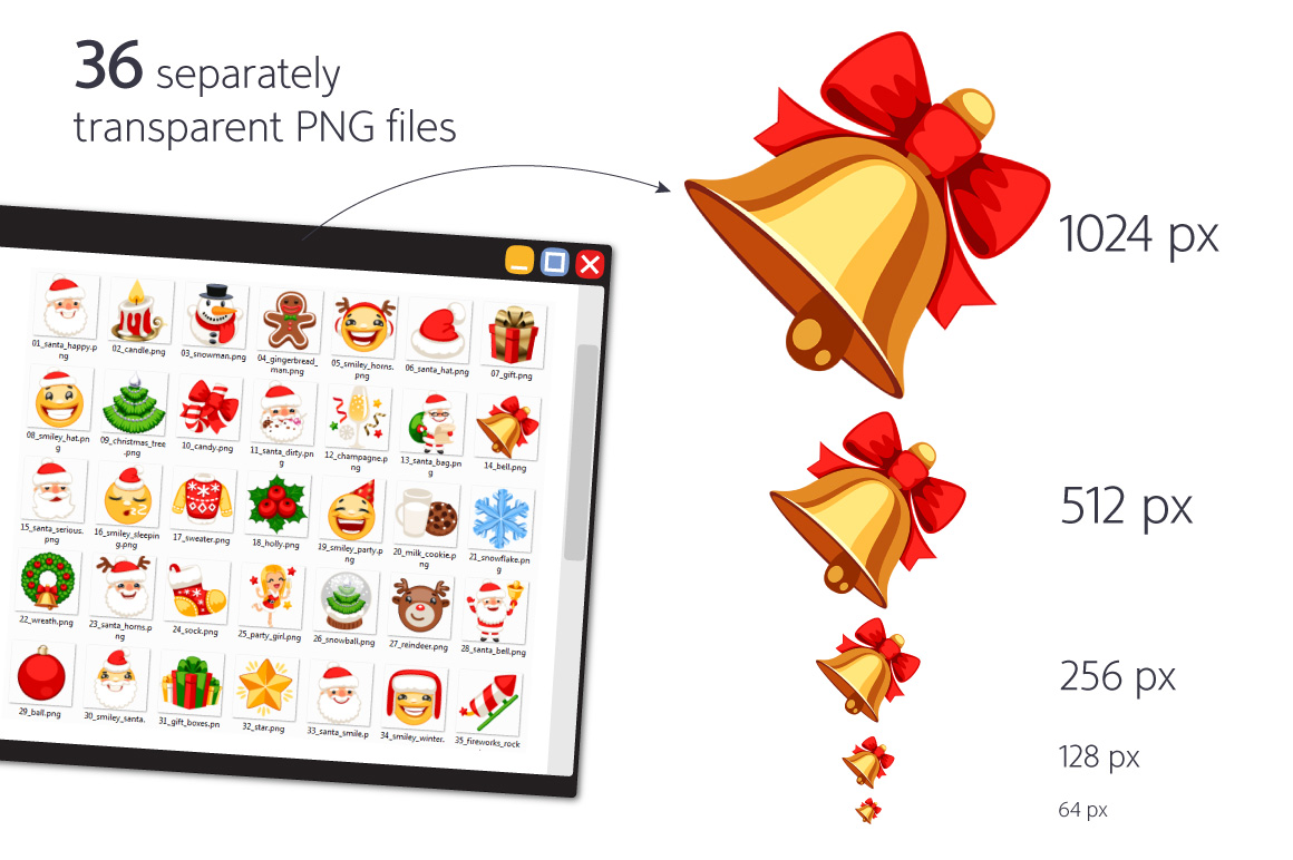 Download Набор иконок "Christmas Emojis Set Icon" / Christmas Emojis Set Icon - Набор иконок на тему culture emoticon,christmas,icon,vector,set,illustration,smiley,face,santa,cartoon,sign,smile,character,tree,fun,symbol,gift,hat,holiday