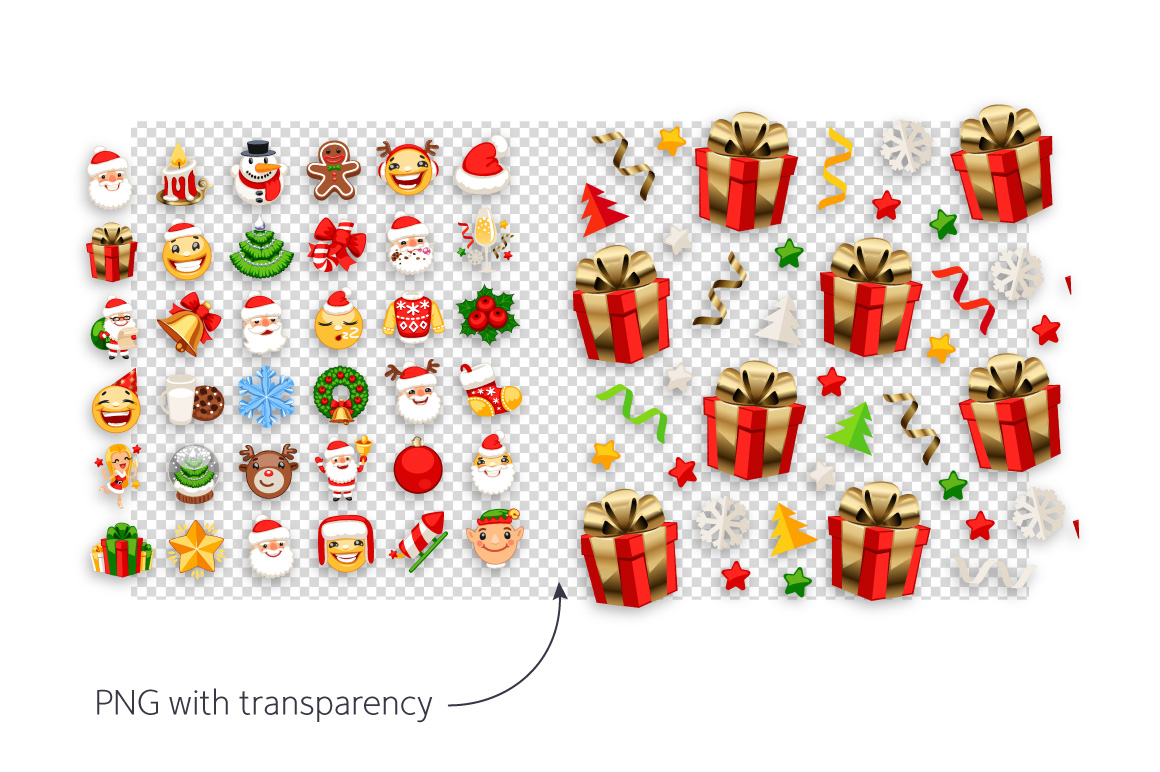 Download Набор иконок "Christmas Emojis Set Icon" / Christmas Emojis Set Icon - Набор иконок на тему culture emoticon,christmas,icon,vector,set,illustration,smiley,face,santa,cartoon,sign,smile,character,tree,fun,symbol,gift,hat,holiday