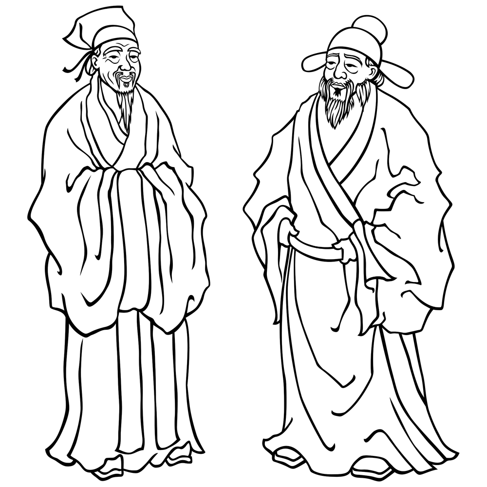 Download Иллюстрация "Chinese Elders Line Art - Illustration" / Chinese Elders Line Art - Illustration - Иллюстрация на тему графика confucius,wise man,chinese,asian,man,wisdom,elder,sage,philosopher,teacher,thinker,politician,philosophy,famous,monk,buddhist,buddhism,hero,portrait