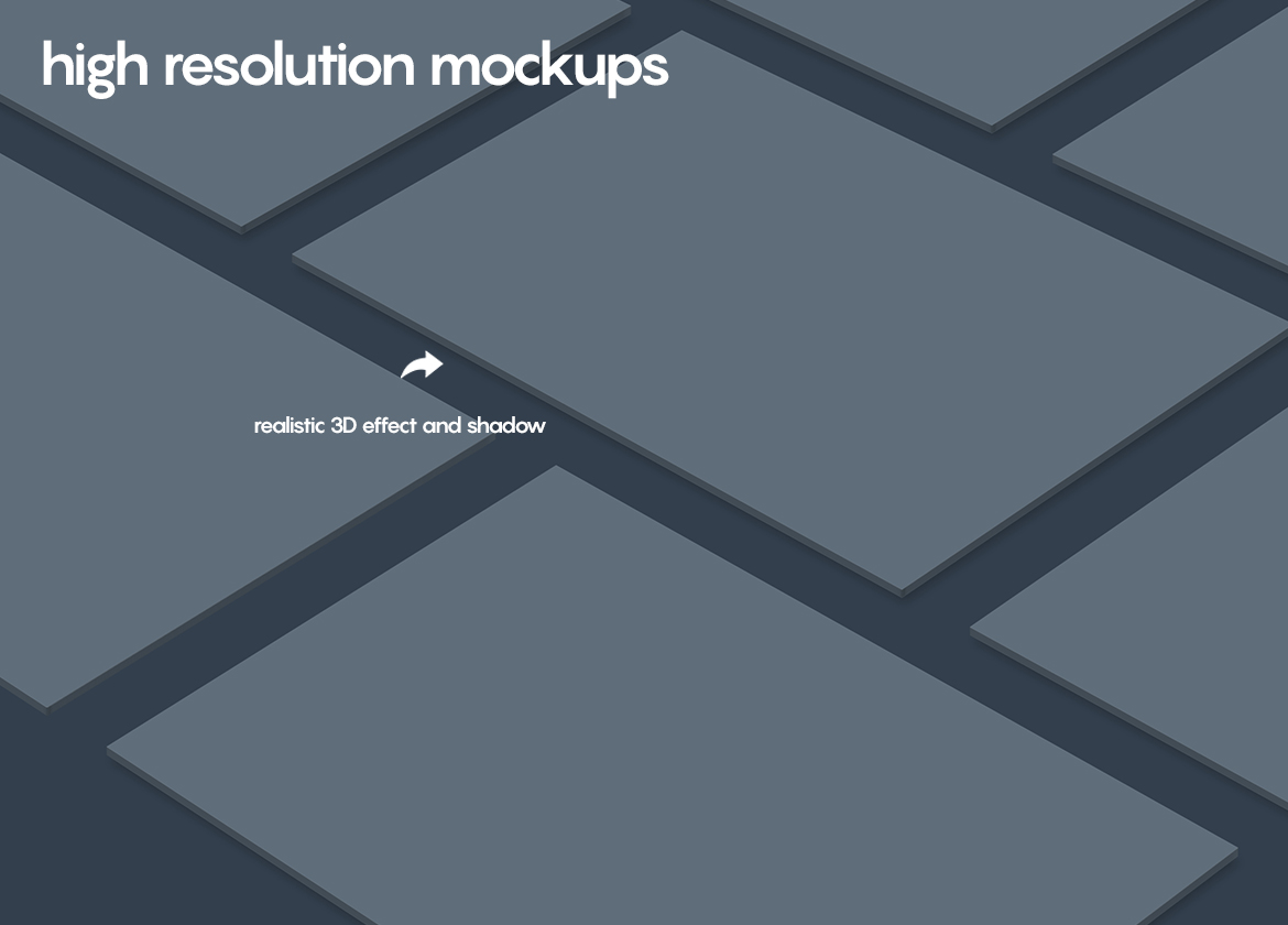 Download Мокап для продукта "Perspective Frames 1.0 product mockup" / Perspective Frames 1.0 product mockup - Мокап для продукта на тему графика perspective,frames,screens,devices,isometric,psd,template,mockup