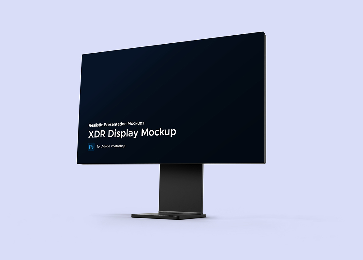 Download Мокап для продукта "XDR Diplay Presentation product mockup" / XDR Diplay Presentation product mockup - Мокап для продукта на тему графика xdr display,display mockup,screen,tv,imac,macbook,xdr screen,isometric,realistic