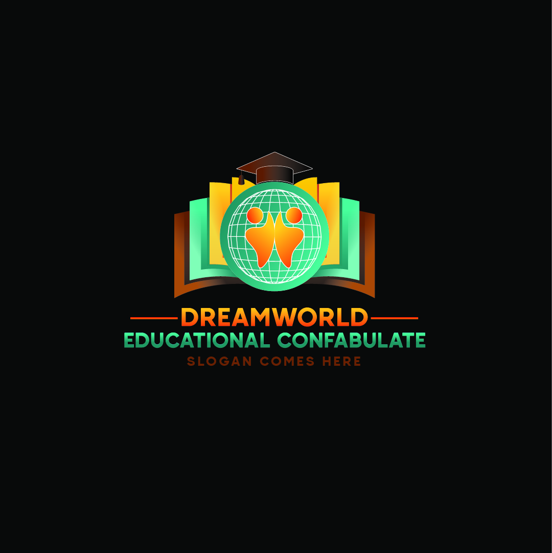 Download Шаблон логотипа "Dreamworld Logo Template" / Dreamworld Logo Template - Шаблон логотипа на тему графика educationcap,book,studyconfabulate,dreamworld,study,confabulate,icon,logo,template,vector,illustrator,graphics,acedmy,school,training,collage,grow,globe,humanicon,university
