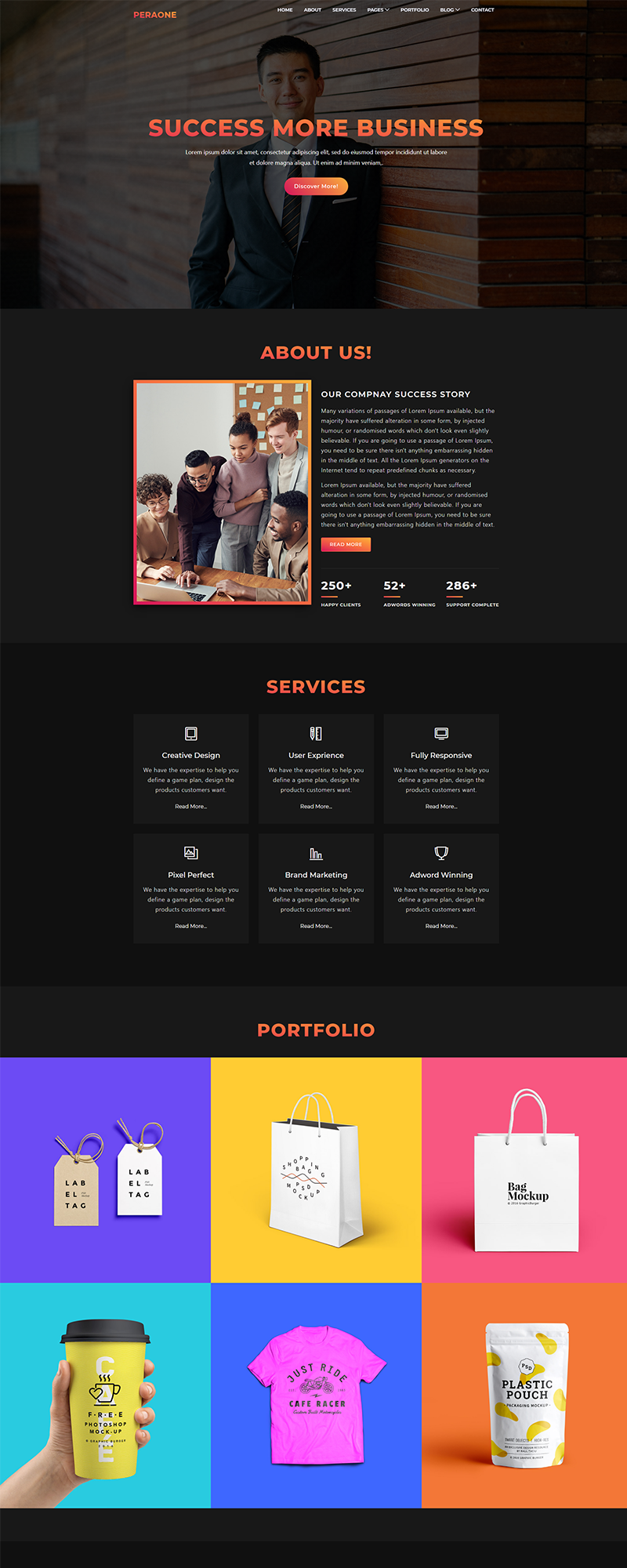 Responsive Business HTML5 Website Template