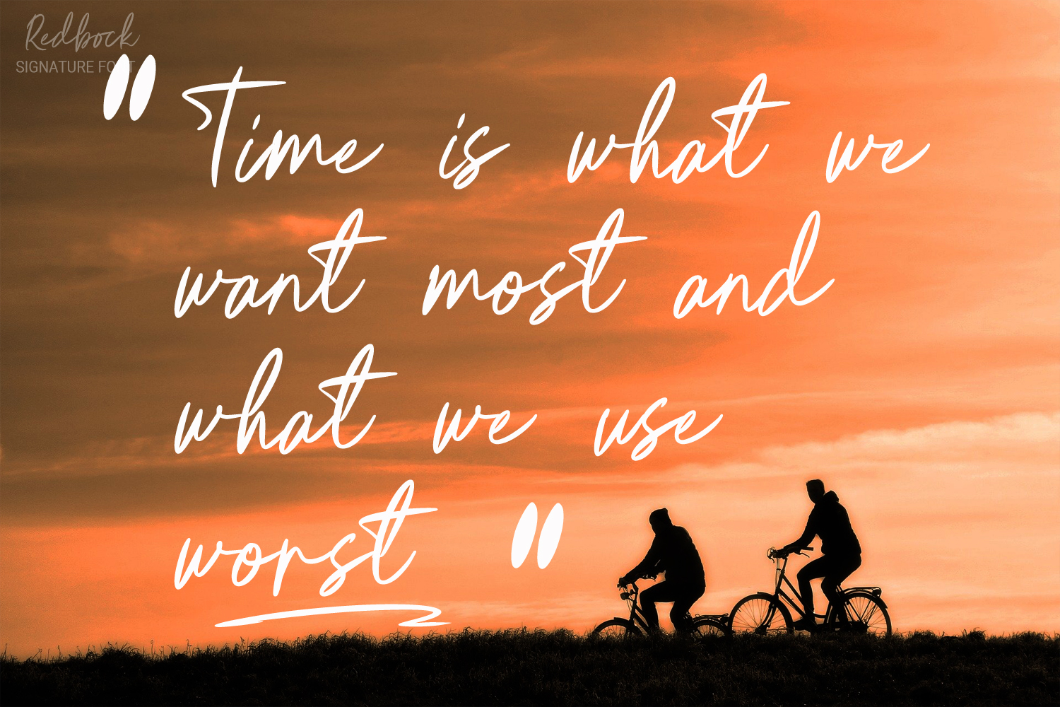 Download Шрифт "Redbock Signature Font" / Redbock Signature Font - Шрифт на тему графика signature