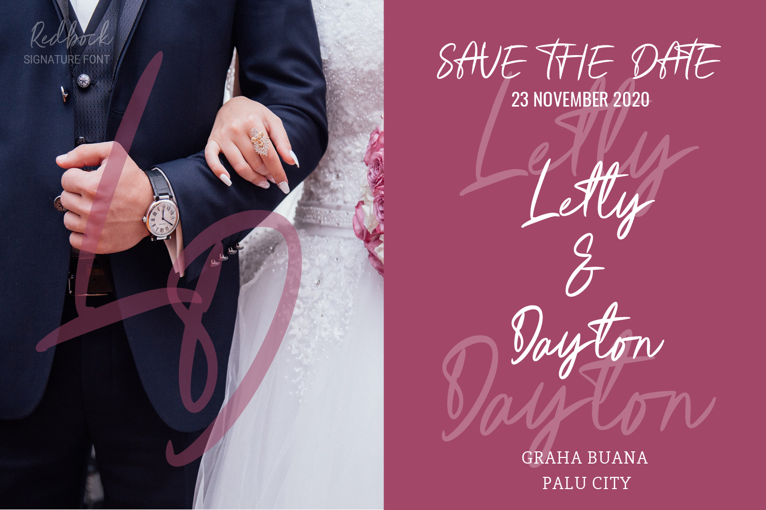 Download Шрифт "Redbock Signature Font" / Redbock Signature Font - Шрифт на тему графика signature