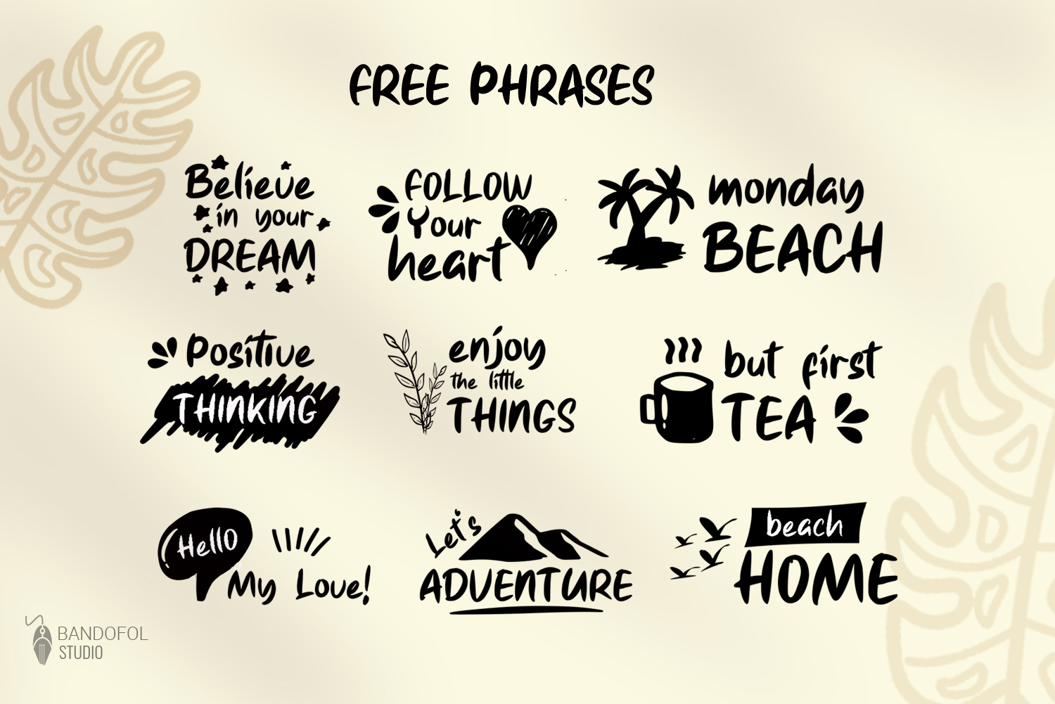 Download Шрифт "Happy Monday Font" / Happy Monday Font - Шрифт на тему графика kids