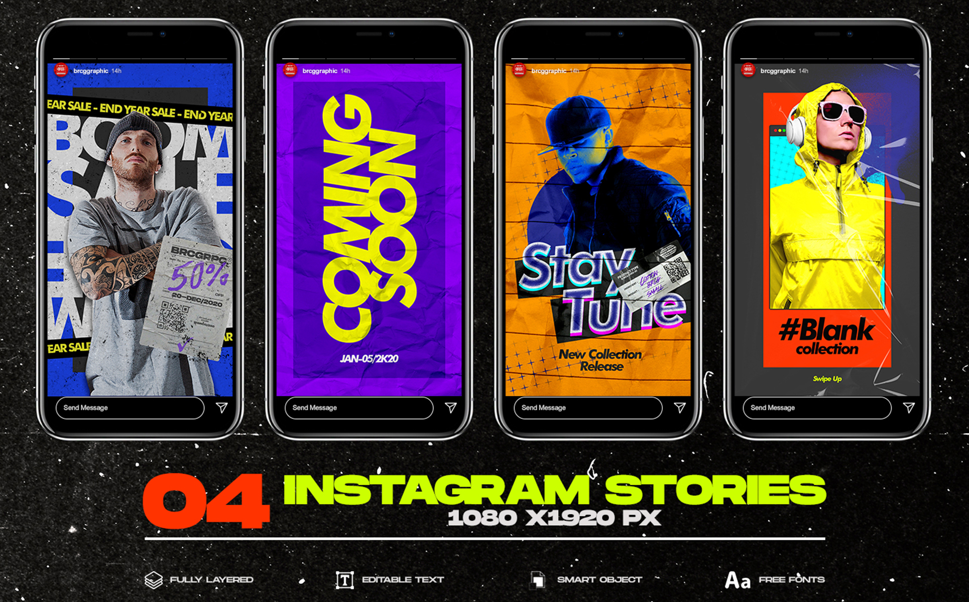 Download Шаблон для соцсетей "Blank Instagram Template for Social Media" / Blank Instagram Template for Social Media - Шаблон для соцсетей на тему графика instagram,instagram post,instagram stories,instagram story,media social,media social pack,media social bundle