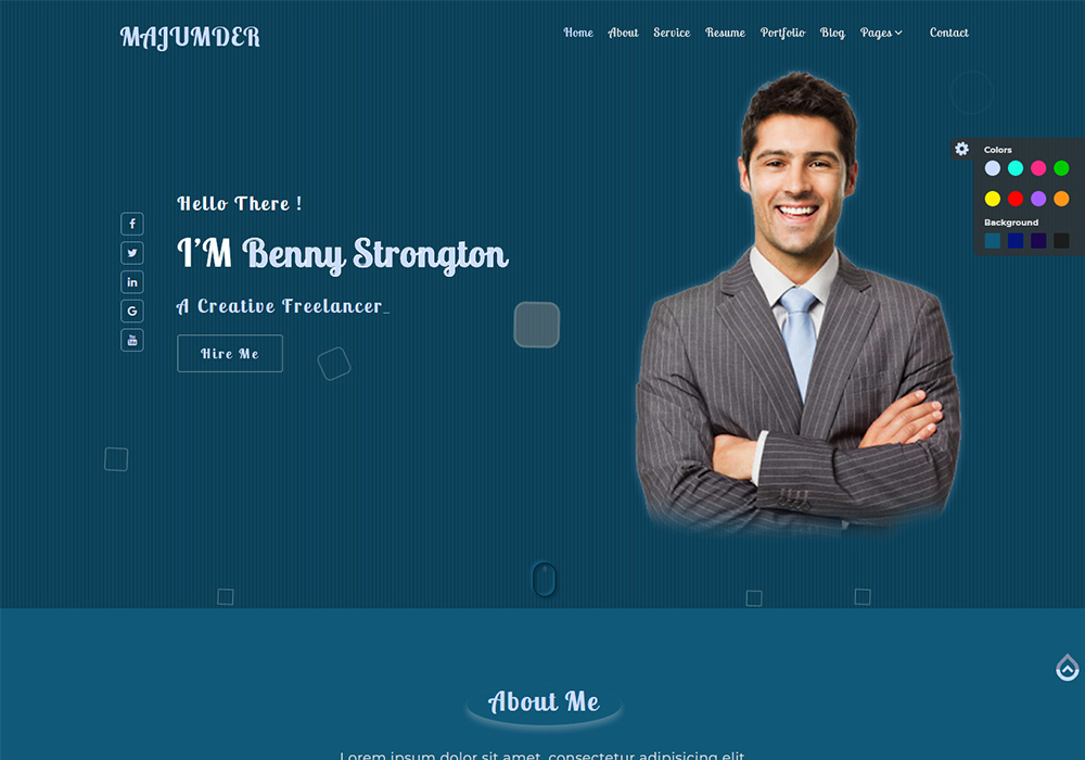 2 Portfolio Landing Page Template