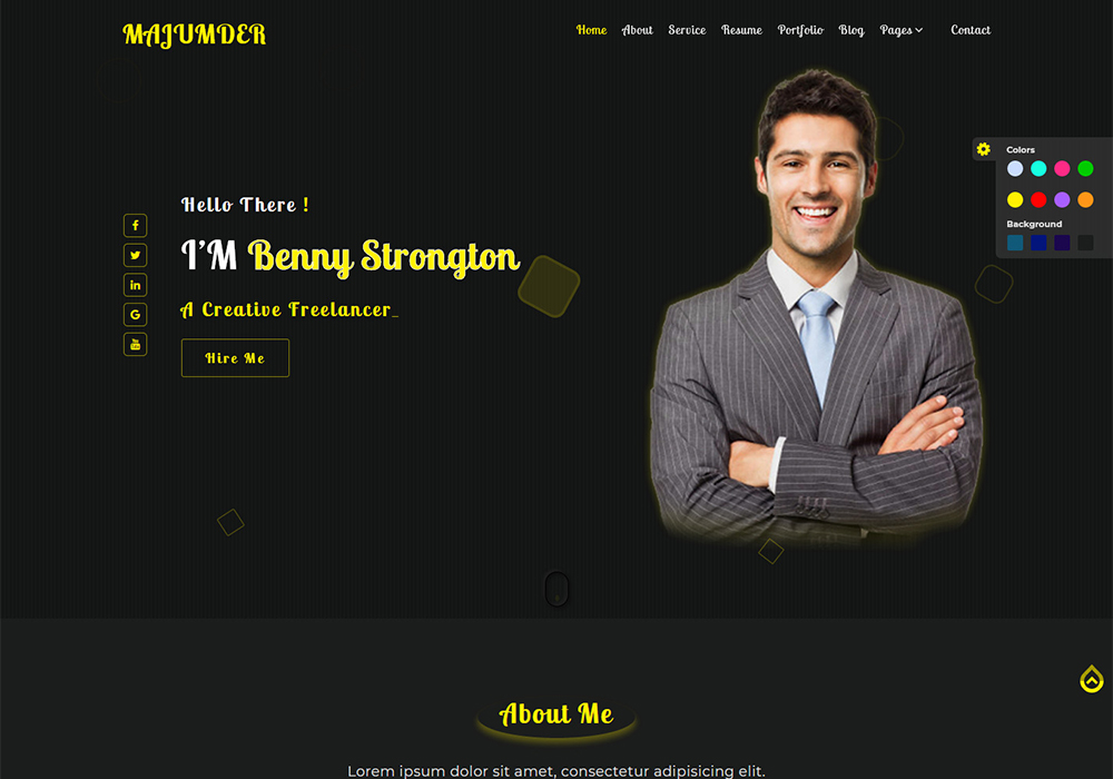 2 Portfolio Landing Page Template