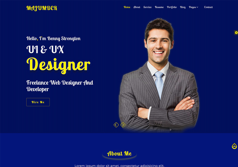 2 Portfolio Landing Page Template
