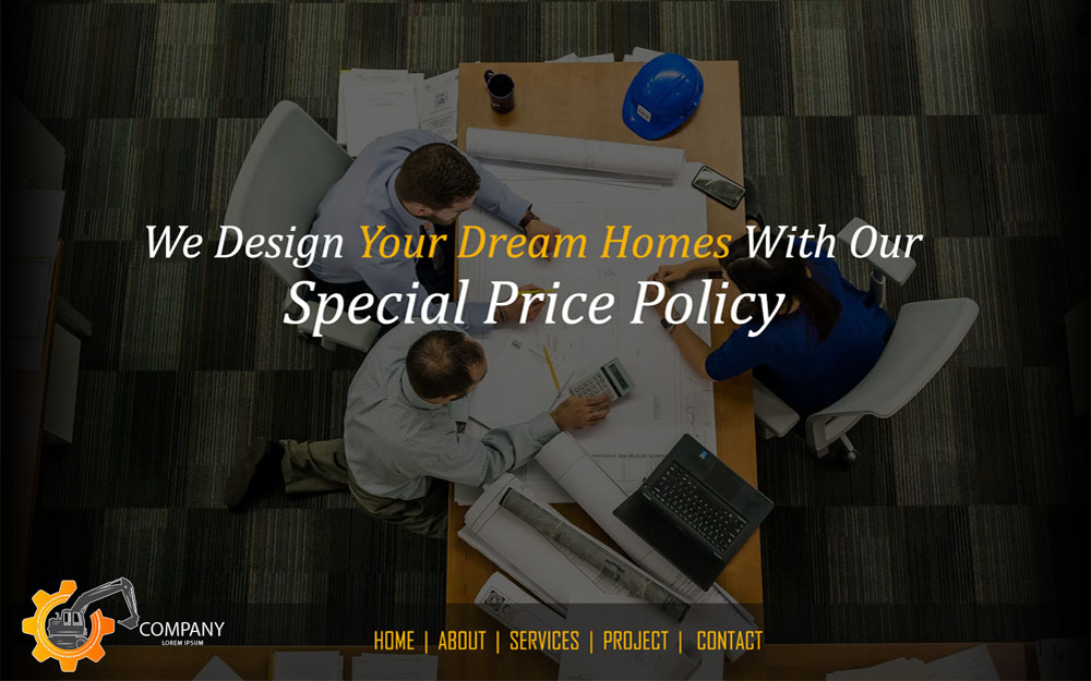 Download PSD шаблон "Construction - Construction and Building PSD Web PSD Template" / Construction - Construction and Building PSD Web PSD Template - PSD шаблон на тему гражданское строительство civil engineering templates,building materials,construction company templates,drafting templates,construction,building,web psd,psd,psd template,psd web