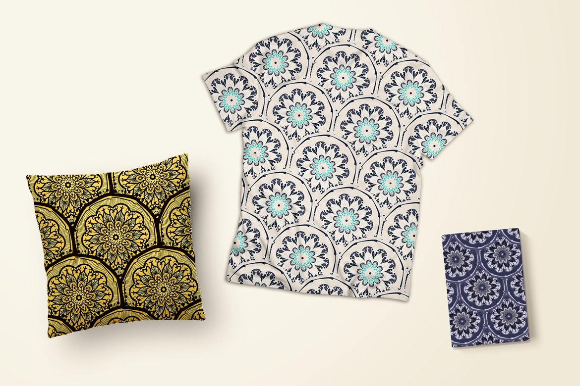 Download Pattern "240 Mandala Seamless Bundle Pattern" / 240 Mandala Seamless Bundle Pattern - Pattern на тему графика wedding,invitation,card,vintage,hand-drawn,illustration,bundle,design,template,retro,greeting,blog,packaging,fashion,elements,decorative,ornamental,vector,floral,clothing,boho,texture,fabric,