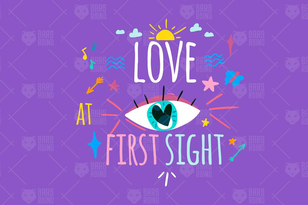 Download Фирменный стиль "Love At First Sight - Corporate Identity Template" / Love At First Sight - Corporate Identity Template - Фирменный стиль на тему графика wedding,calligraphy,lettering,typography,illustration,poster,design,cute,quote,greeting card,romantic,stylish,valentines,decorative,heart,vector,love,text,clipart,sun,flyer,holiday,pink,color