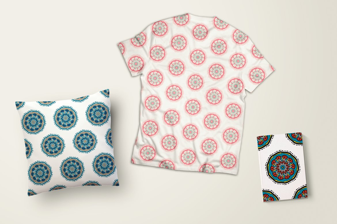 Download Pattern "240 Mandala Seamless Bundle Pattern" / 240 Mandala Seamless Bundle Pattern - Pattern на тему графика wedding,invitation,card,vintage,hand-drawn,illustration,bundle,design,template,retro,greeting,blog,packaging,fashion,elements,decorative,ornamental,vector,floral,clothing,boho,texture,fabric,